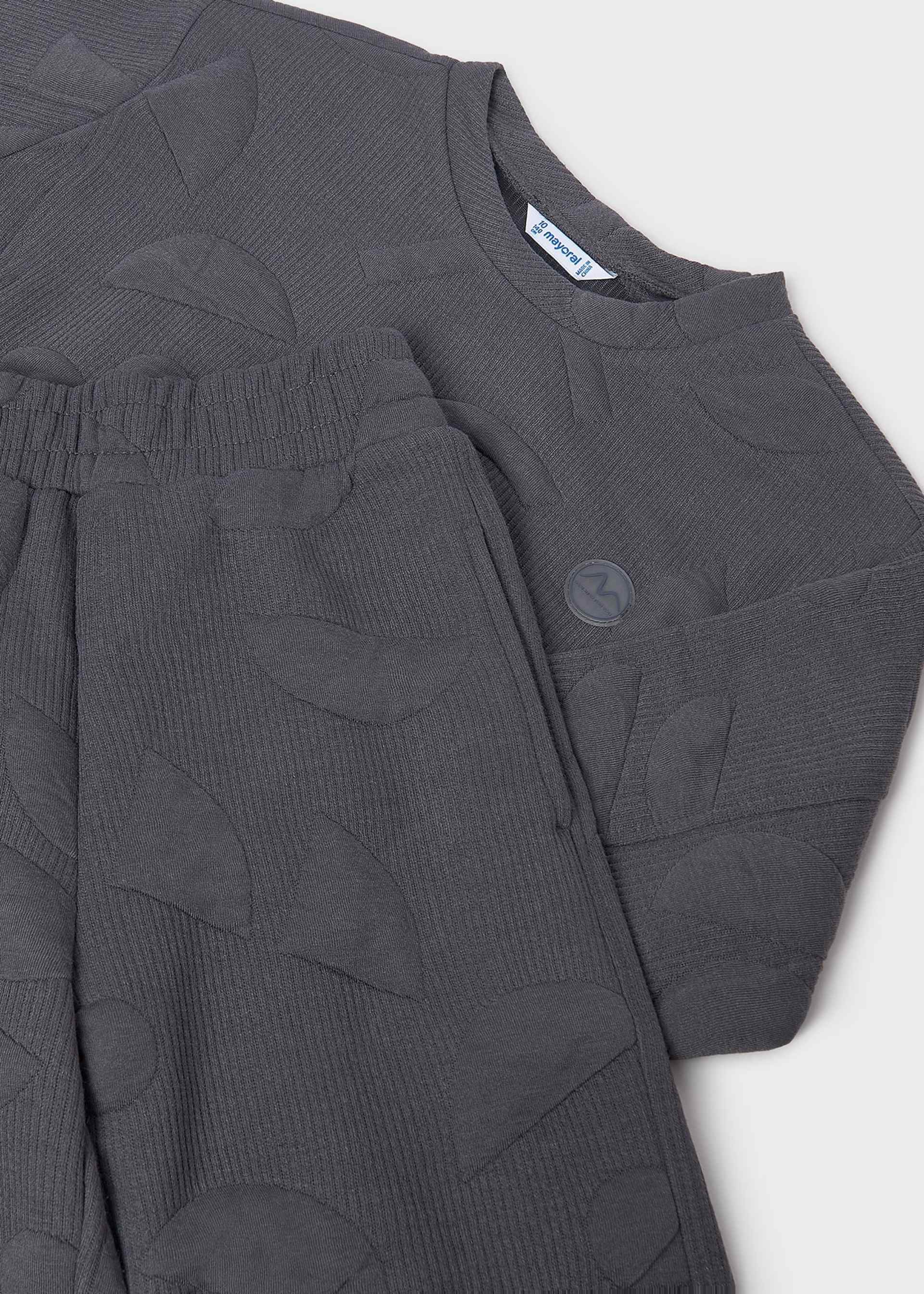 Girls quilted tracksuit