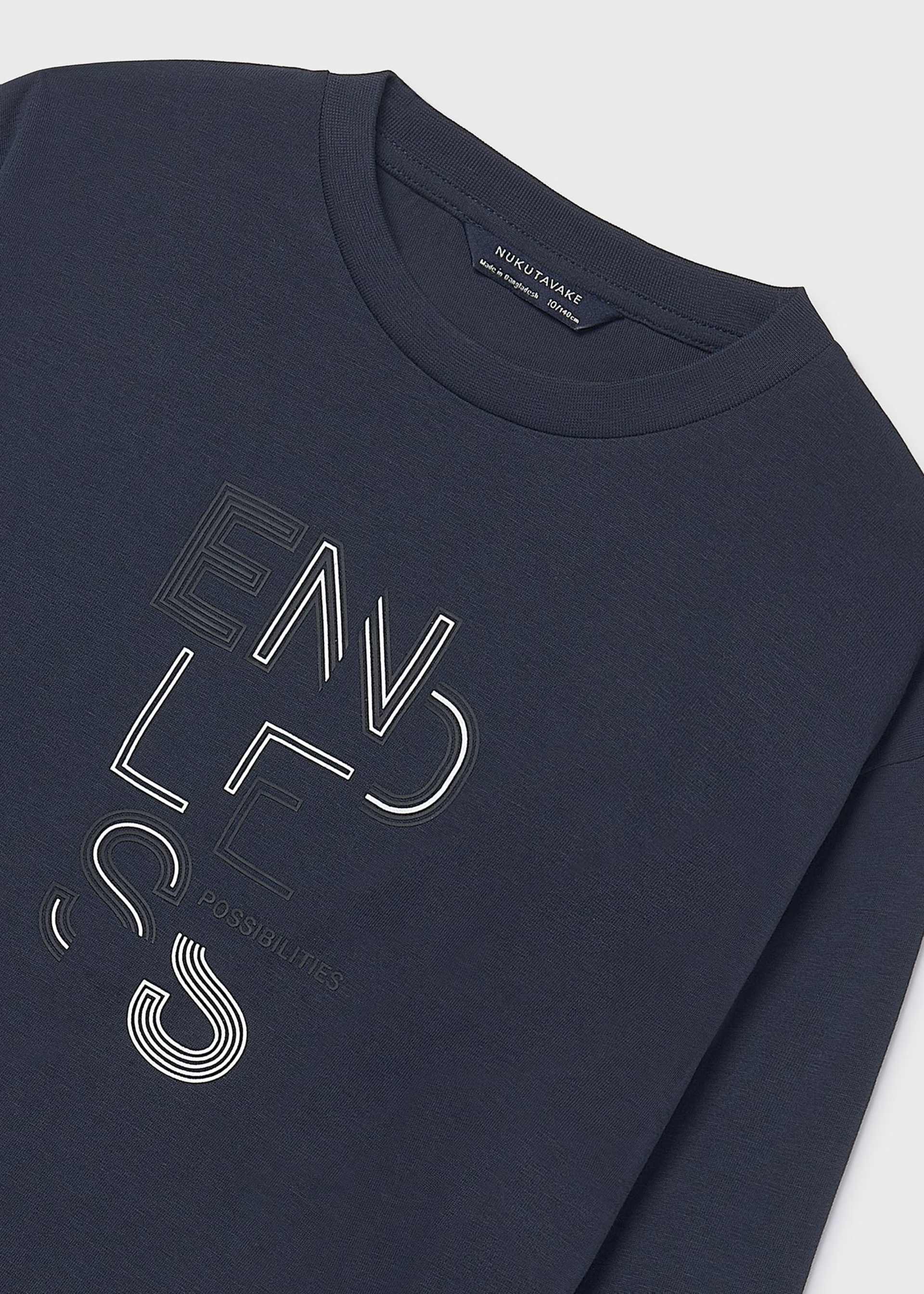 Camiseta texto básica chico