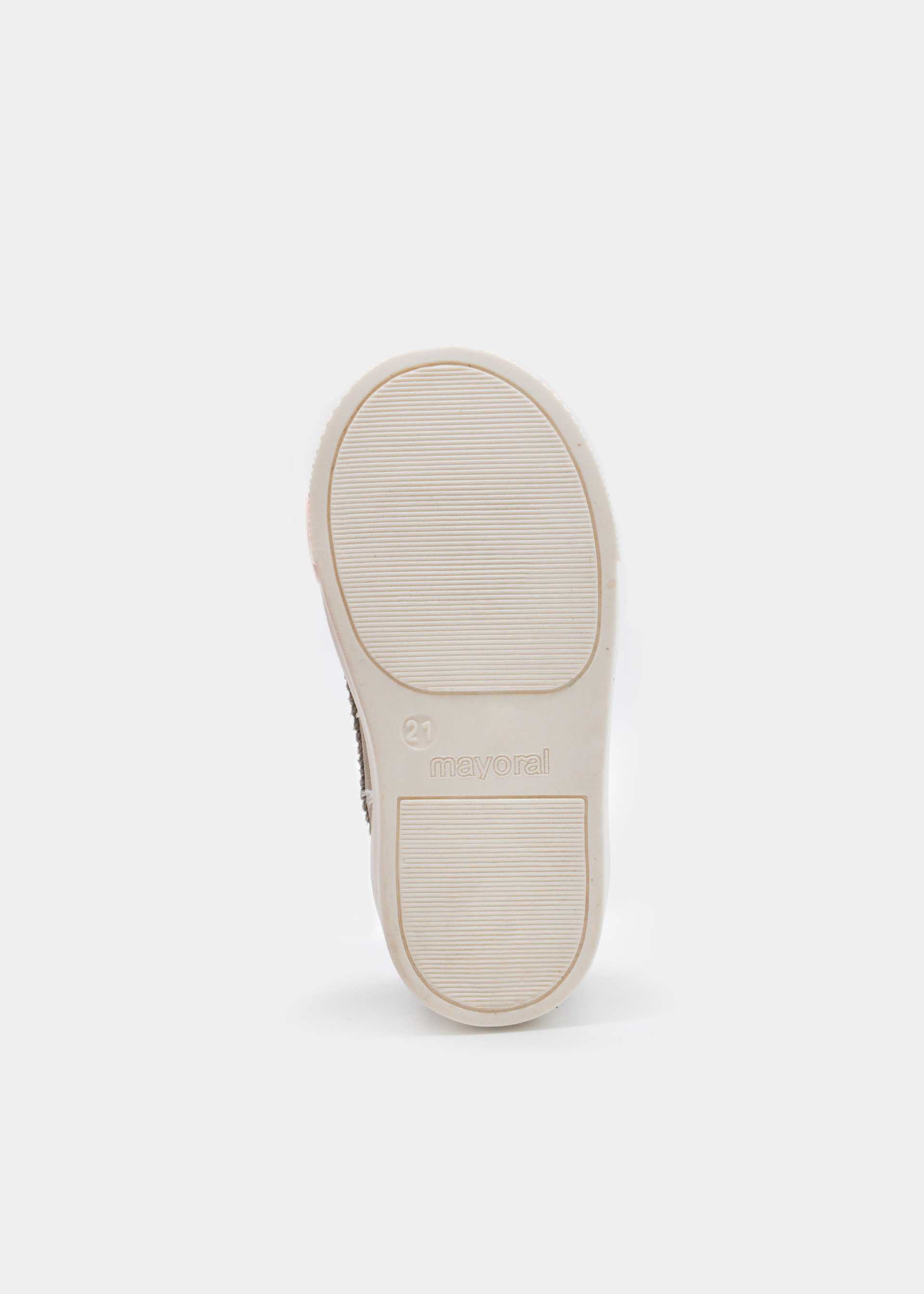 Baby split leather boat shoes