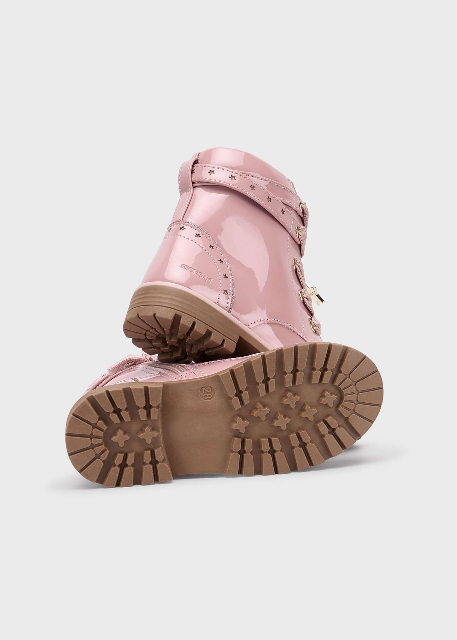 Botins biker charol menina