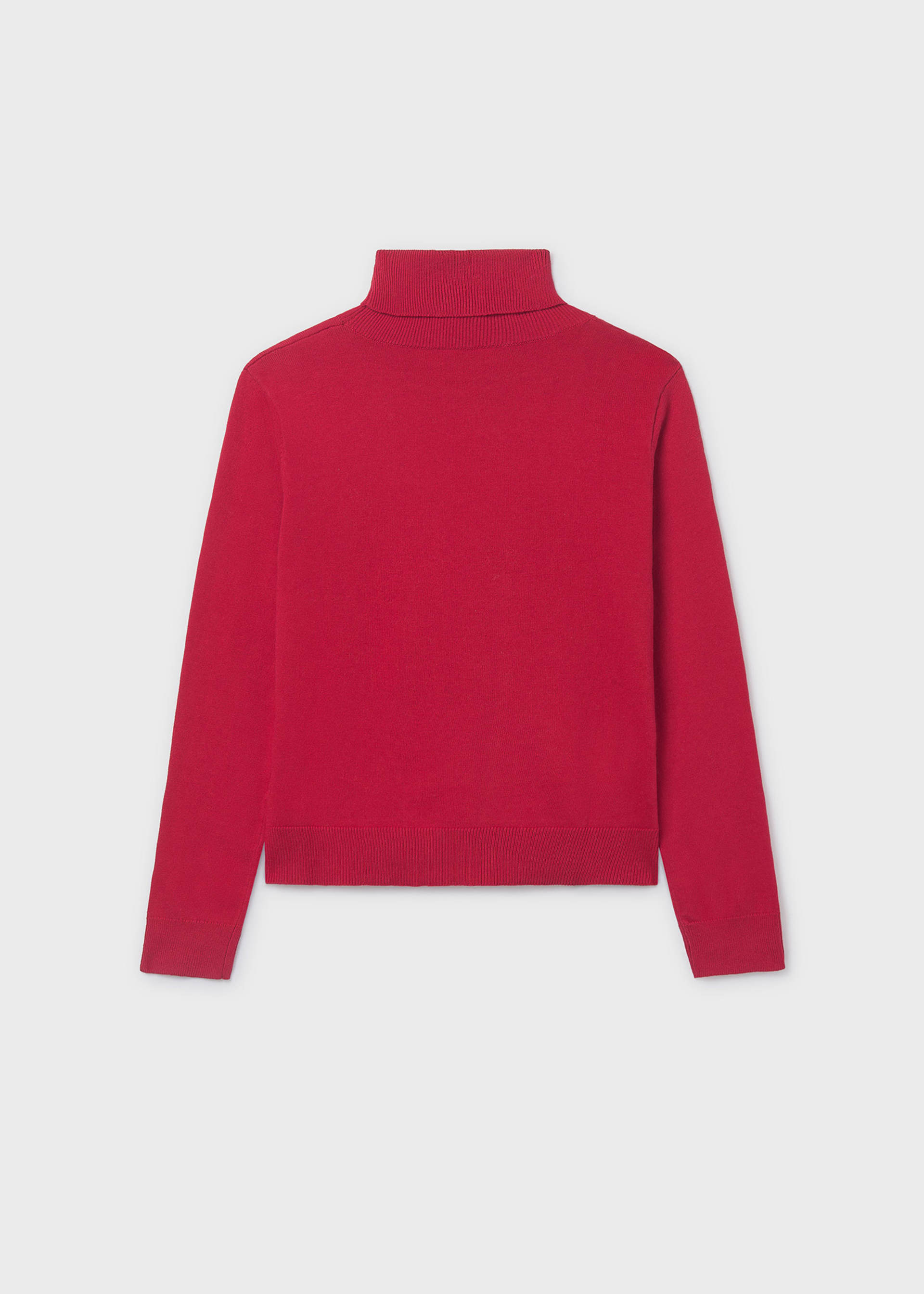 Pull col cheminée basique fille