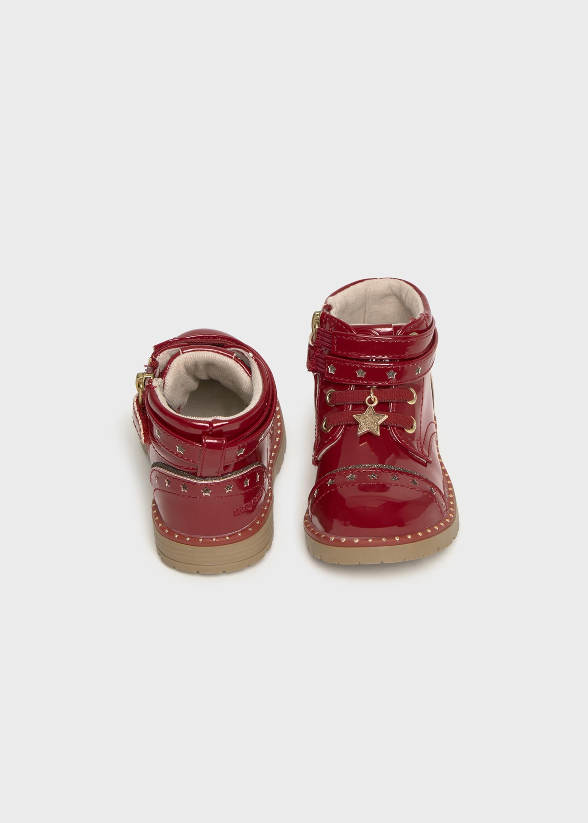 Baby patent leather boots