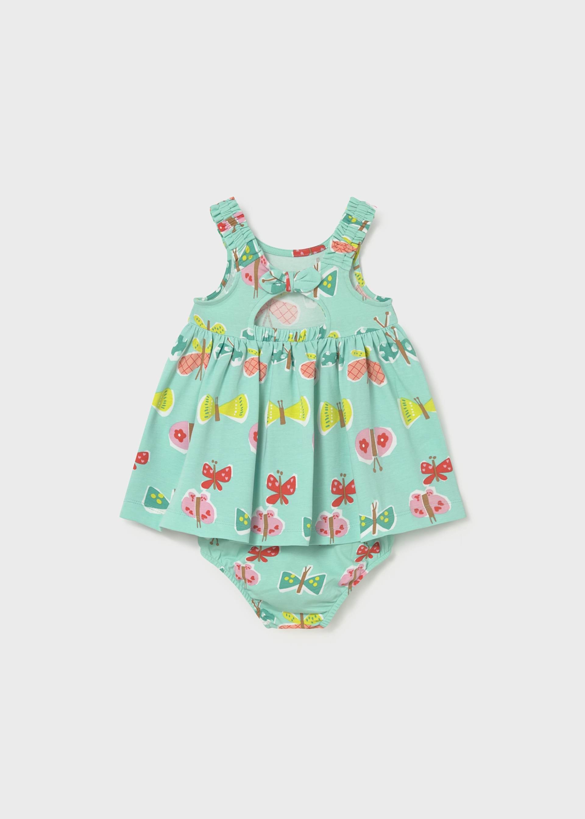 Baby Printed Dress with Bloomers