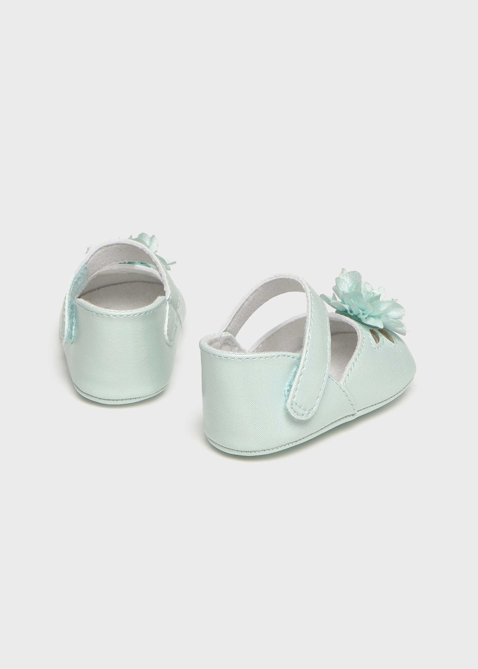 Festliche Spangenschuhe Blume Neugeborene