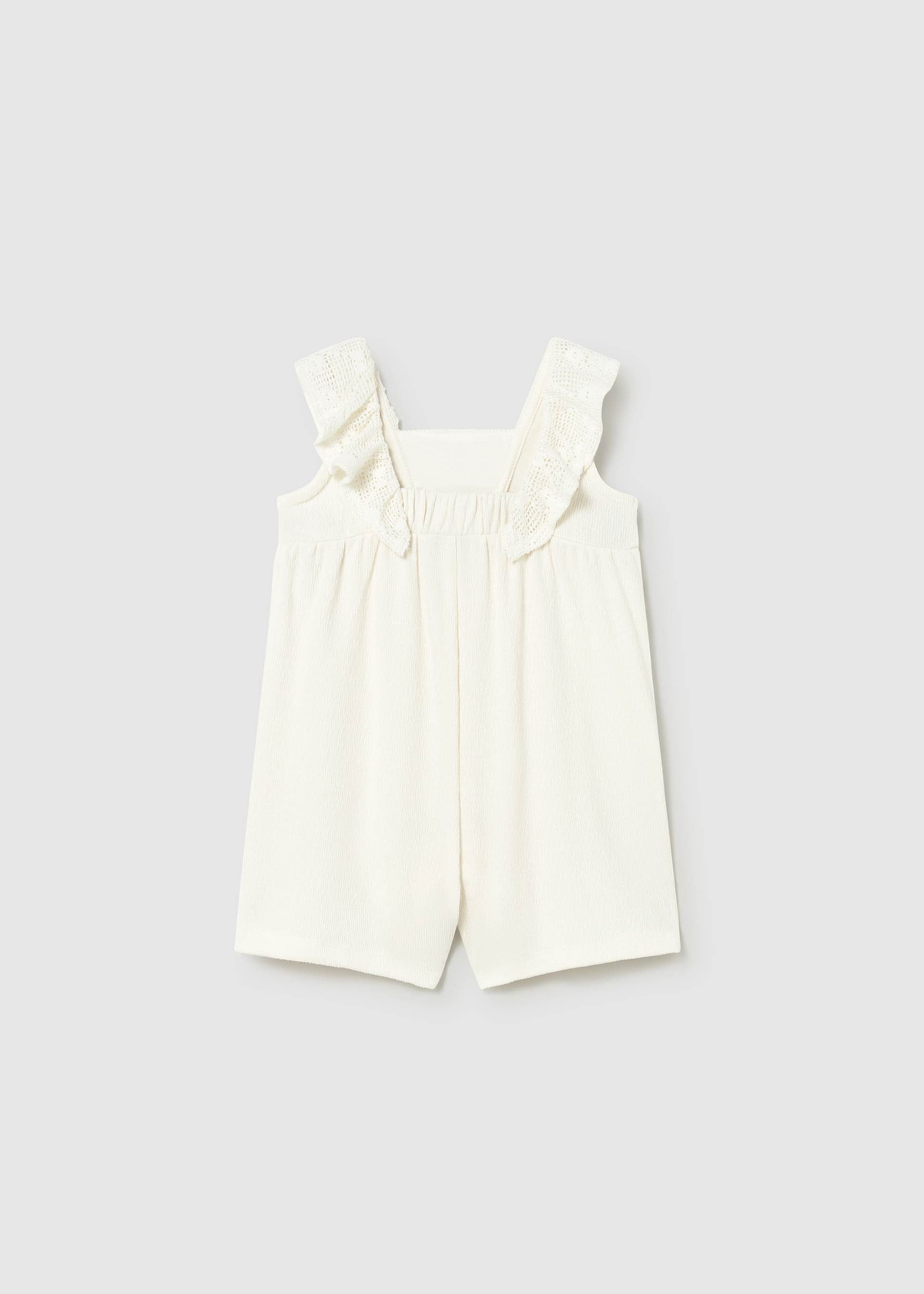 Kurzer Jumpsuit Häkeldetail Baby