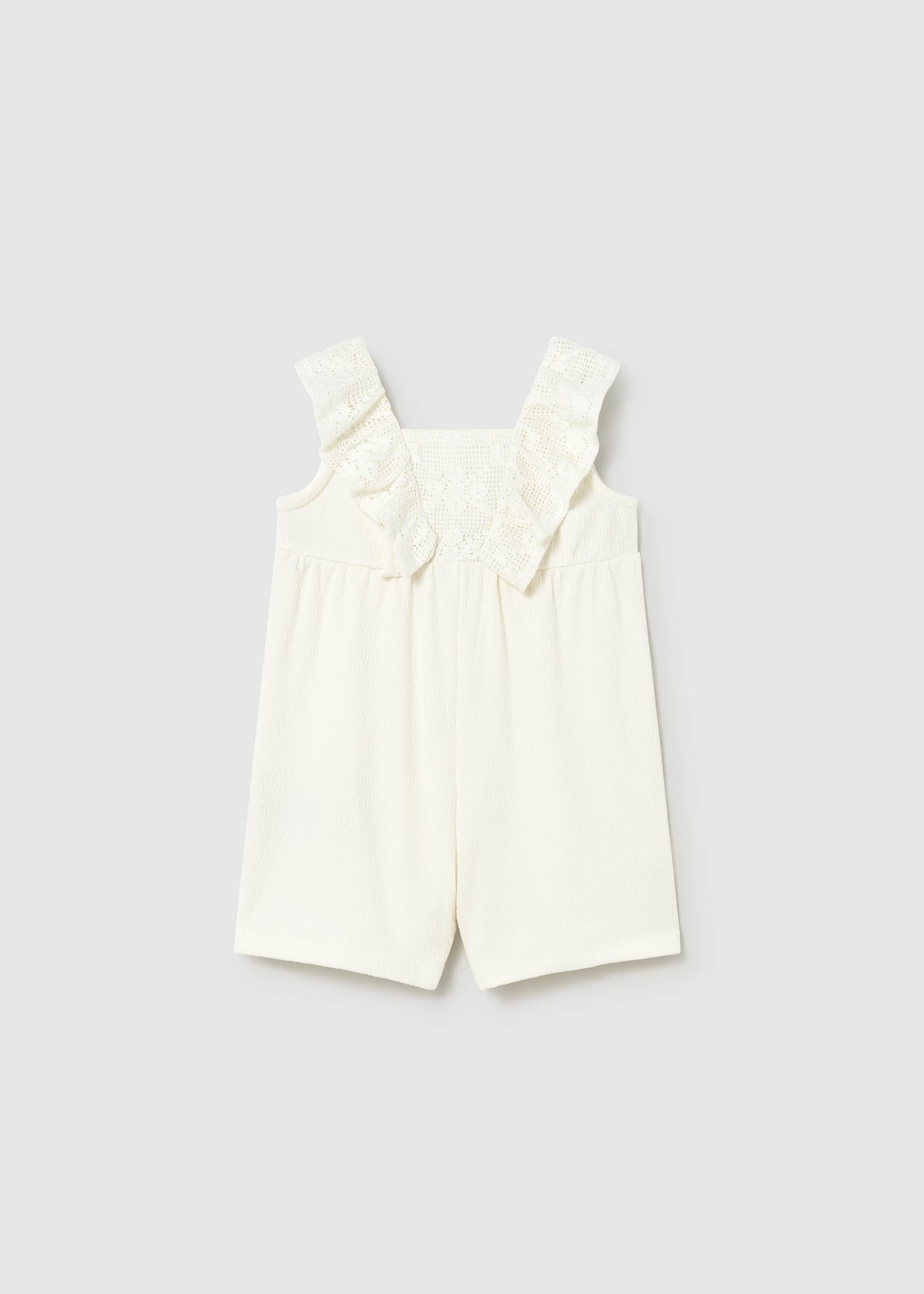 Tuta corta crochet neonata