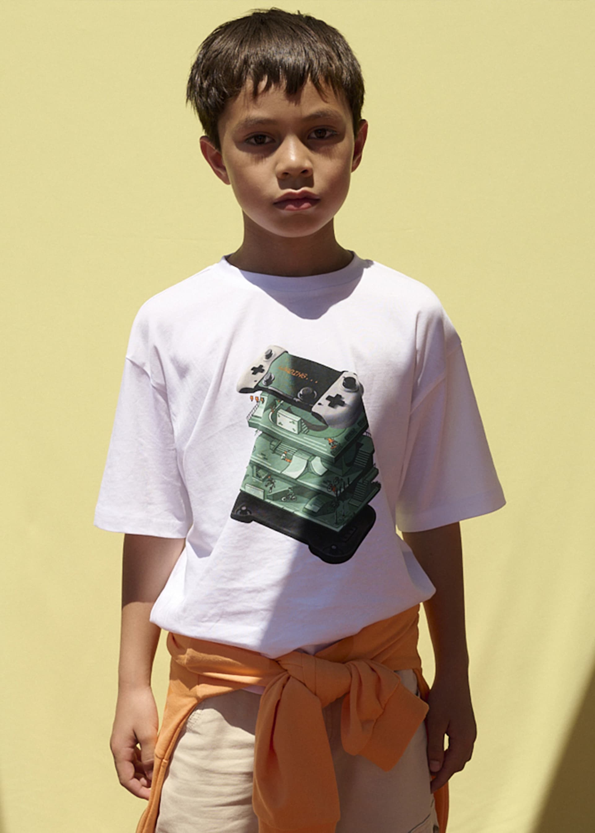 Boy Silkscreen Print T-shirt