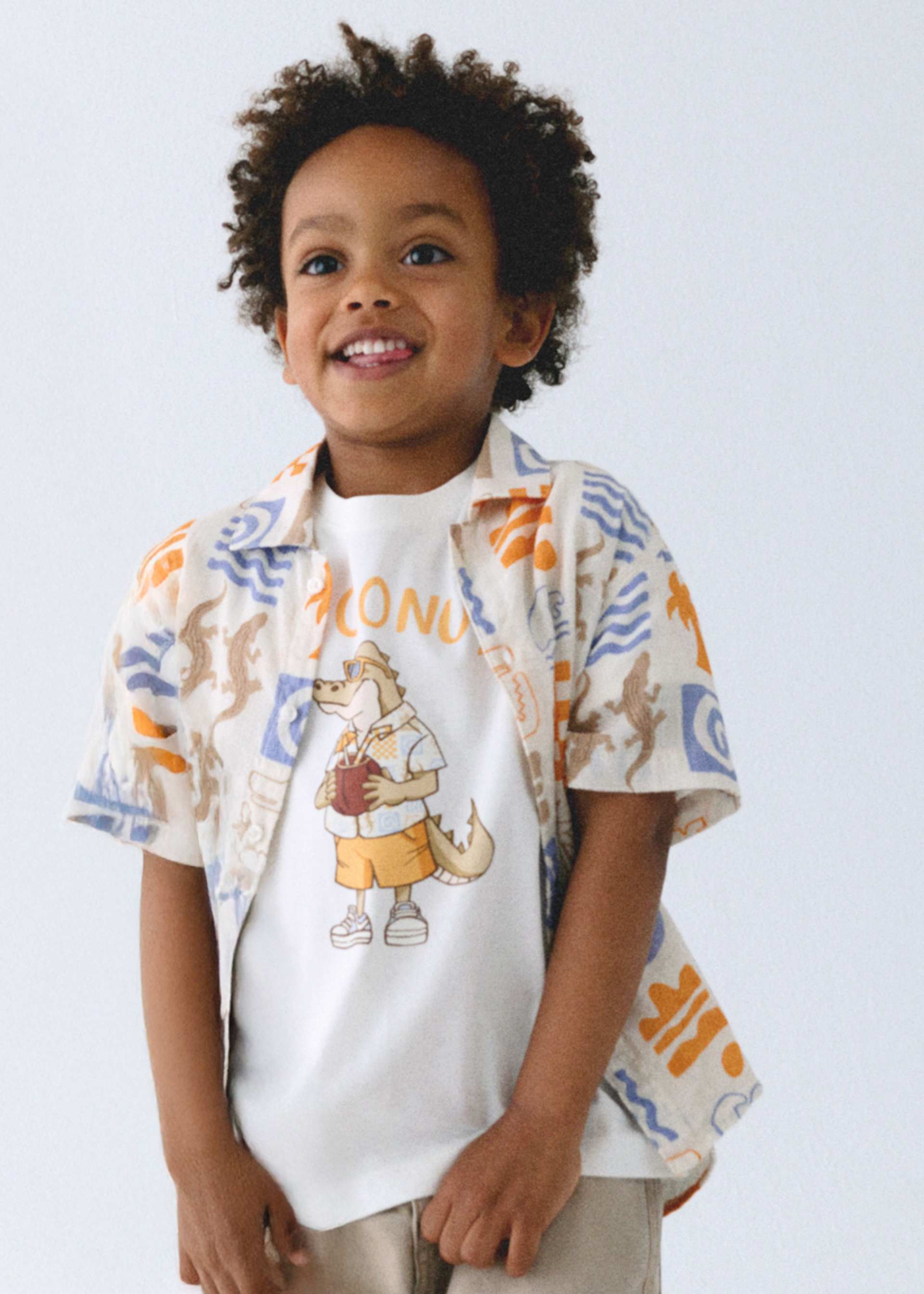 Camisa estampada niño