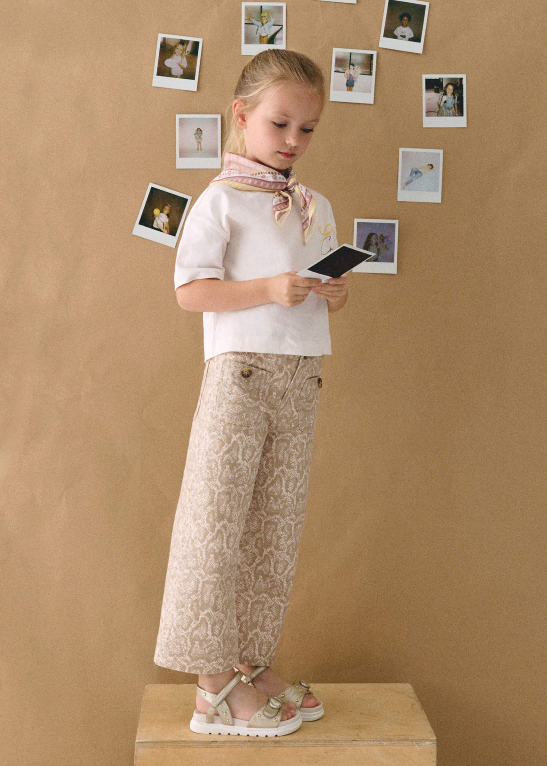 Pantalone lungo twill bambina