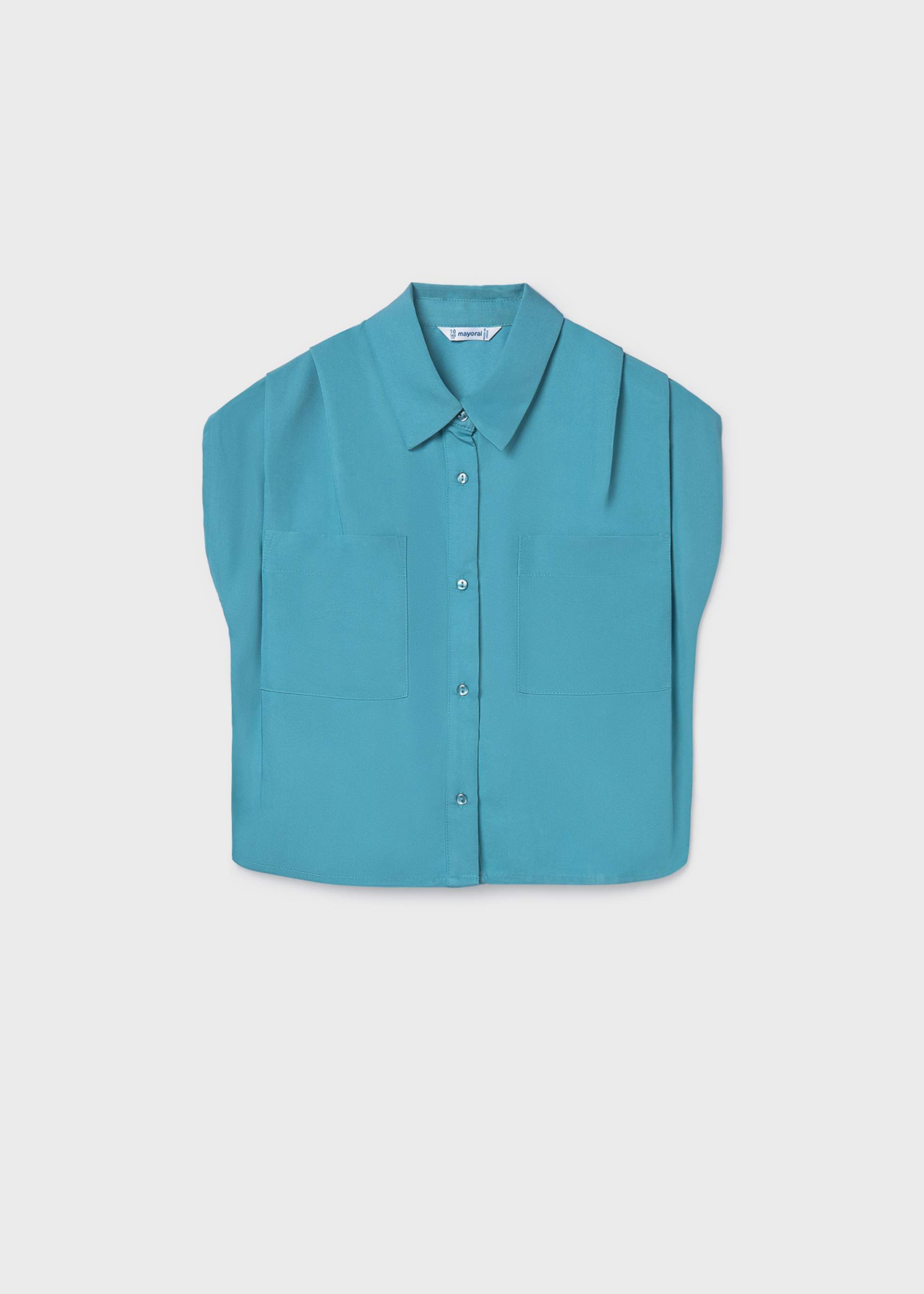 Girls' pocket blouse