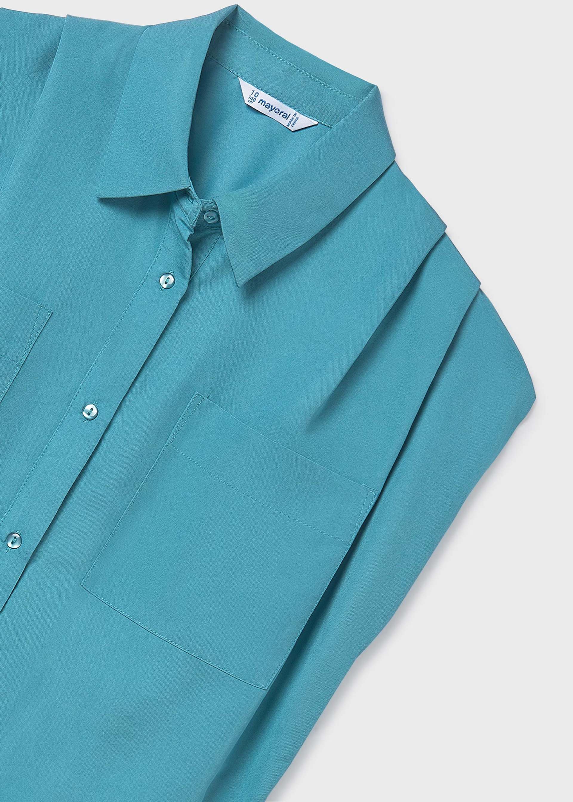 Girls' pocket blouse