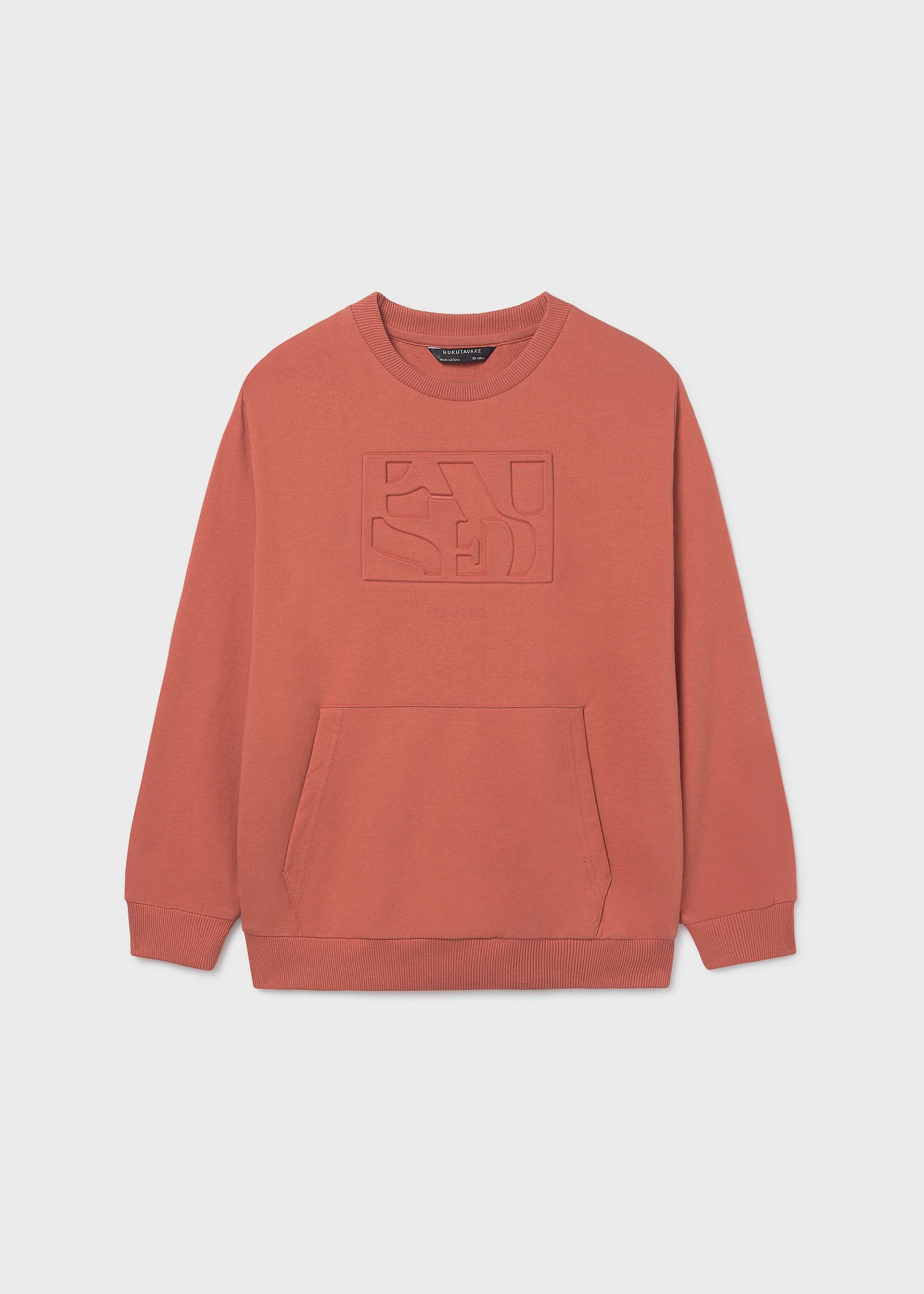 Sweatshirt mit Reliefdetail Teenager Jungen