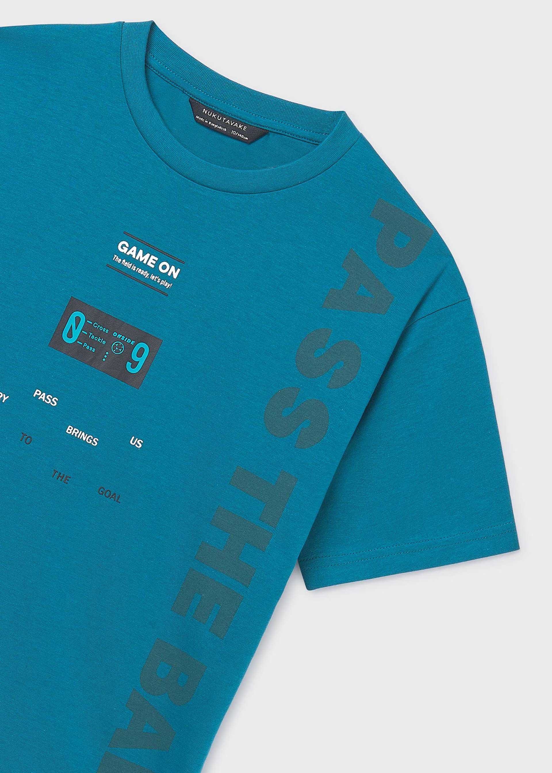 T-Shirt Buchstaben Fußball Teenager Jungen