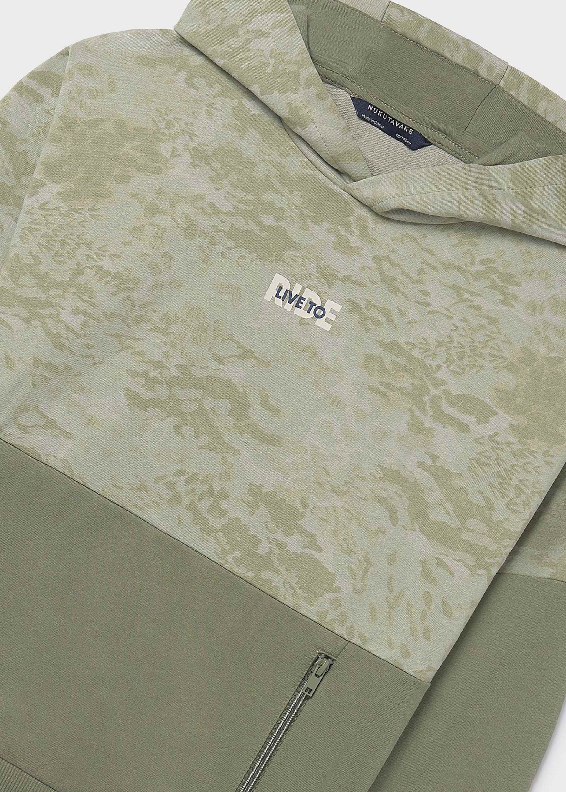 Bluza z kapturem zapinana na suwak dla chłopca