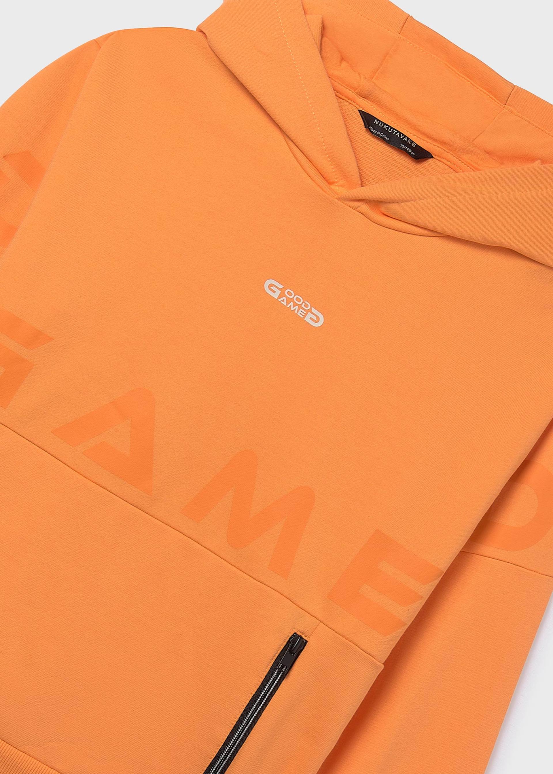 Sudadera capucha cremallera chico