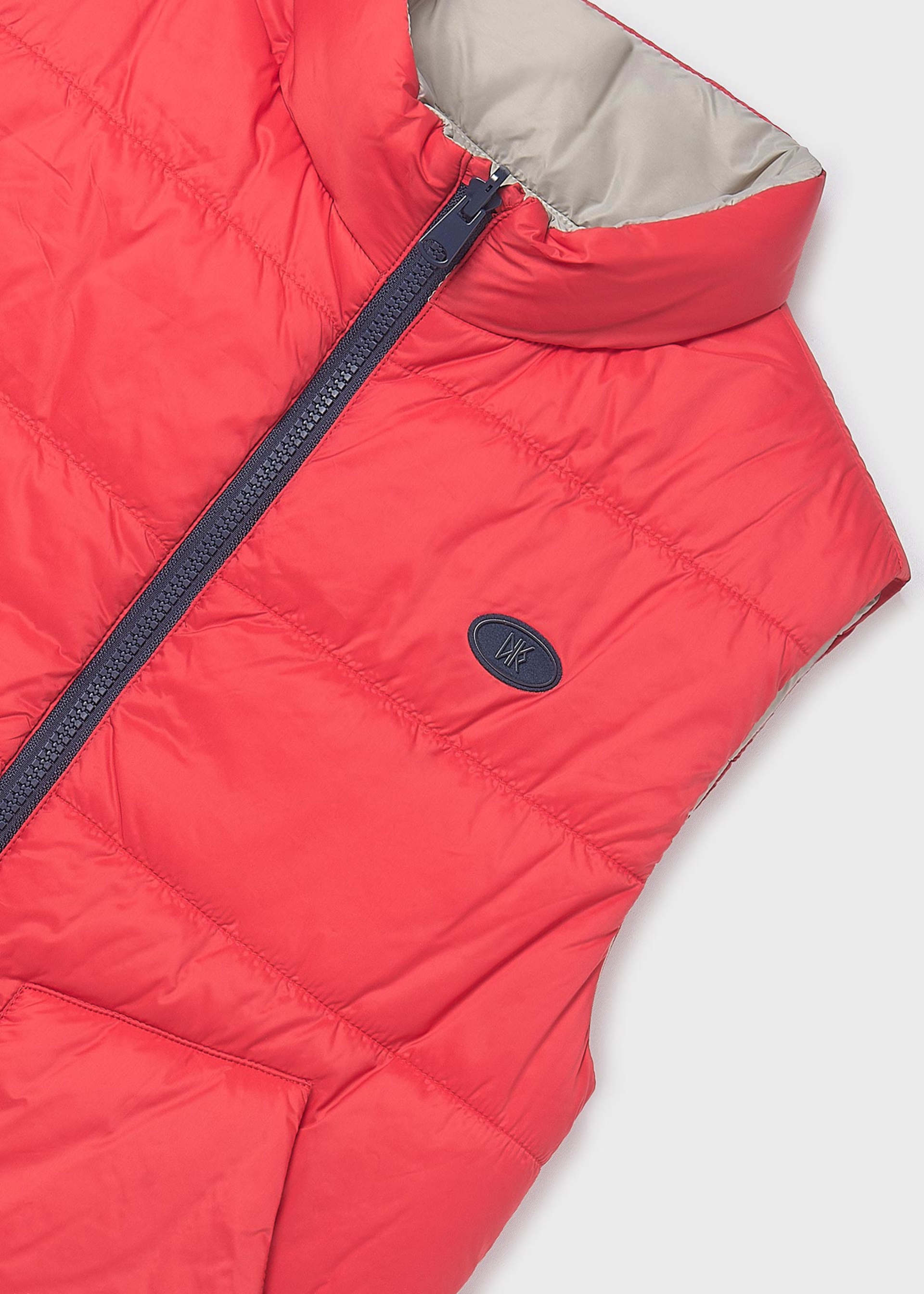 Reversible padded waistcoat for boys