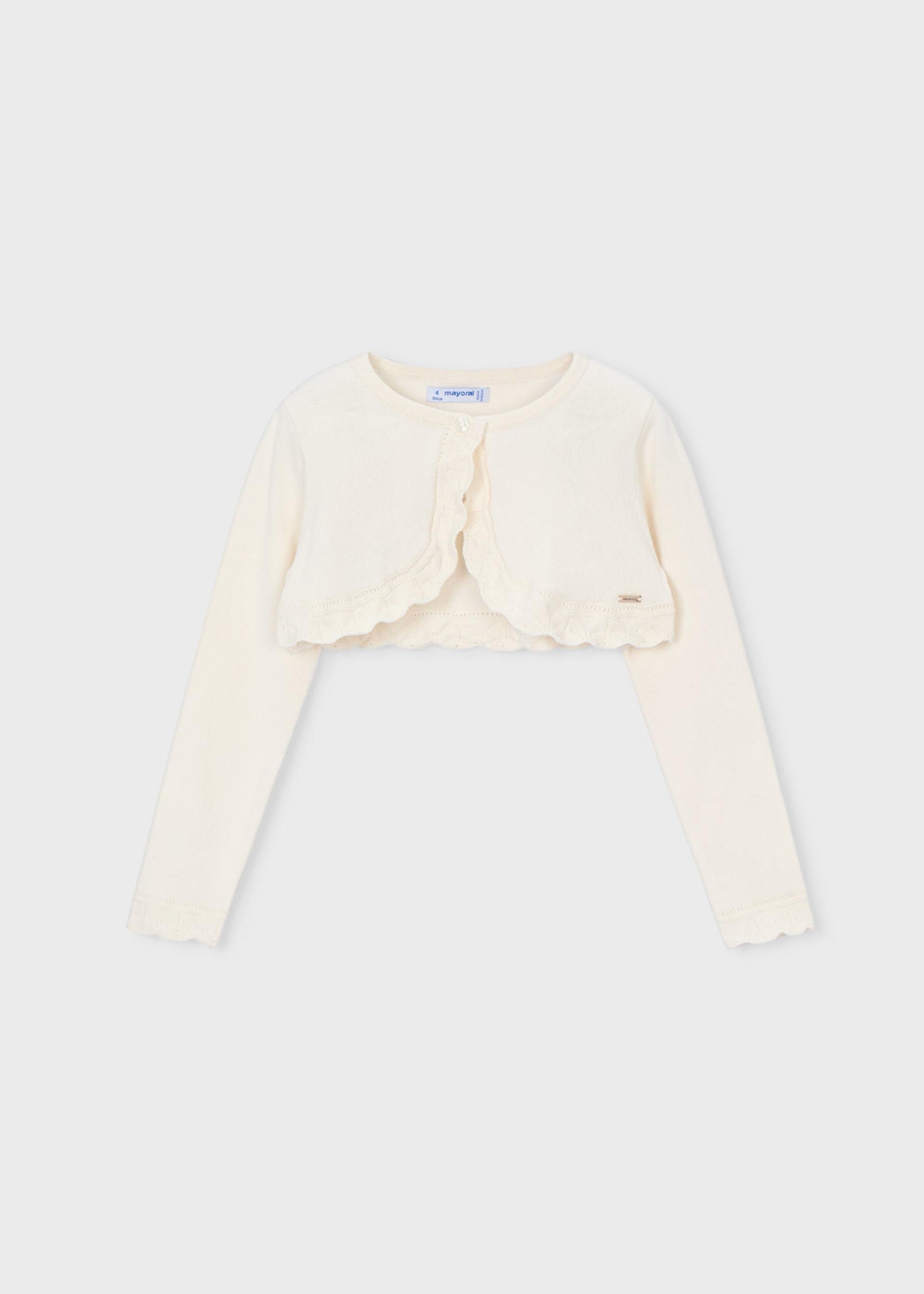 Girl Knit Crop Cardigan