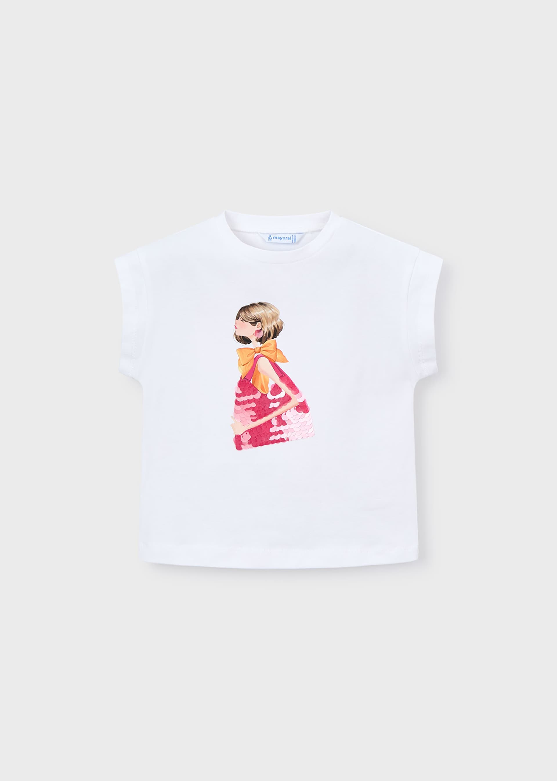 Tricou cu imprimeu fetita