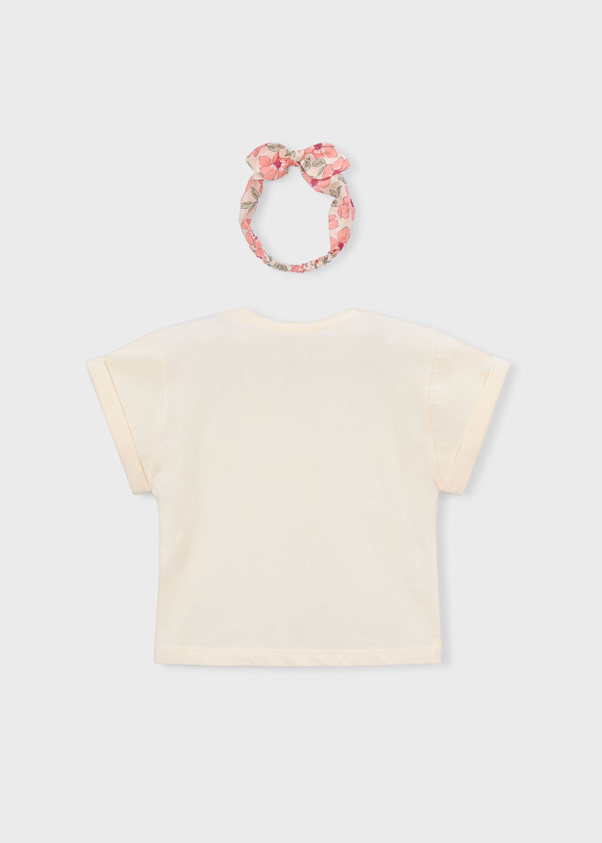 T-Shirt mit Haargummi gemustert Mädchen