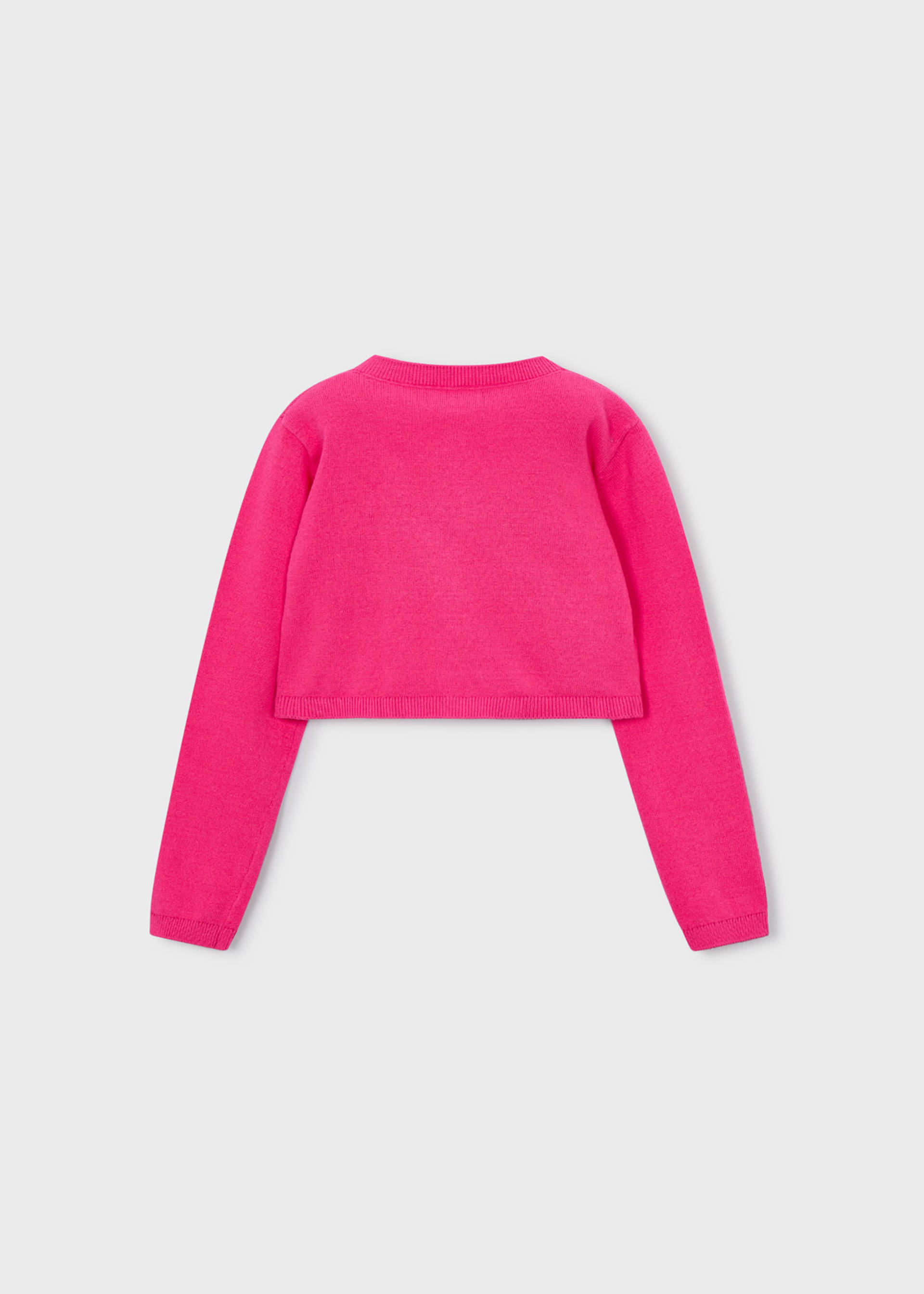 Cardigan basique en maille col rond