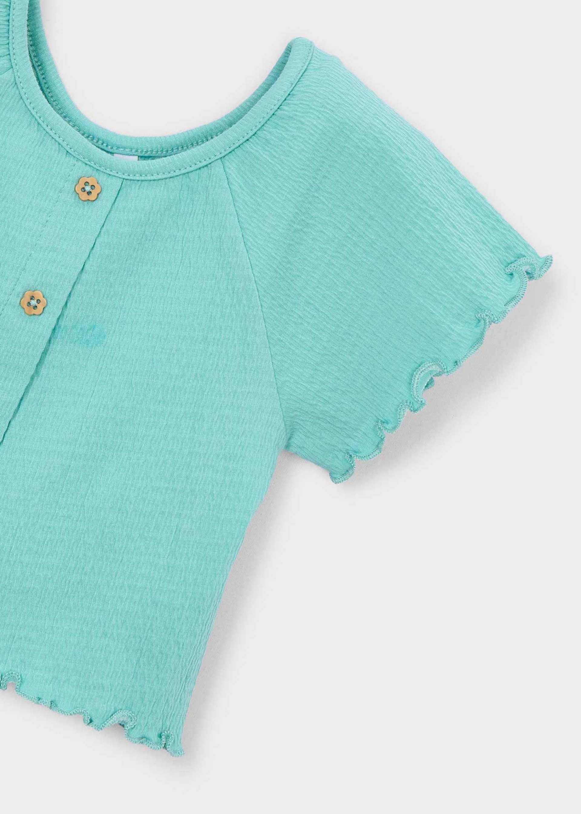 Camiseta con volantes niña