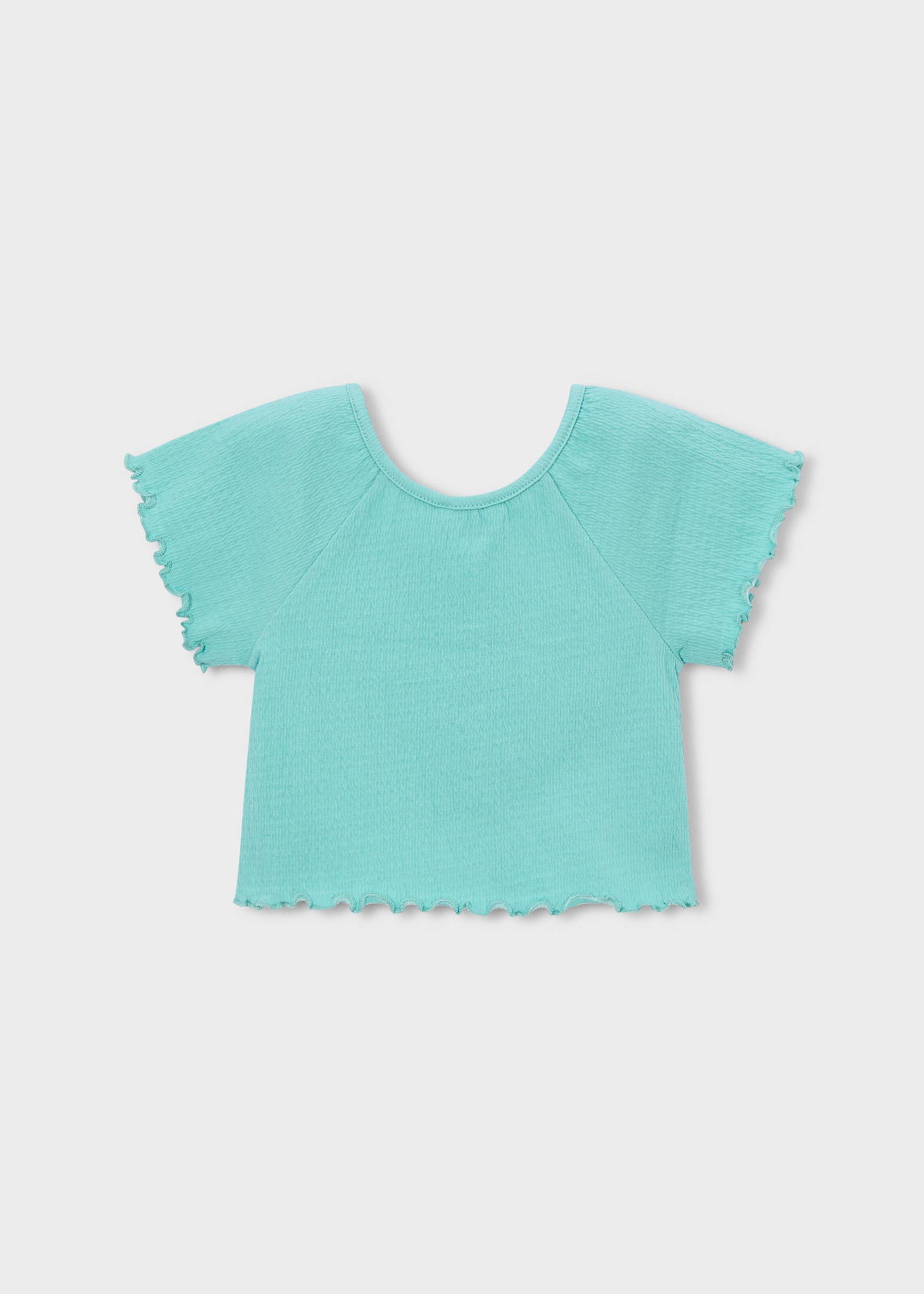 Camiseta con volantes niña