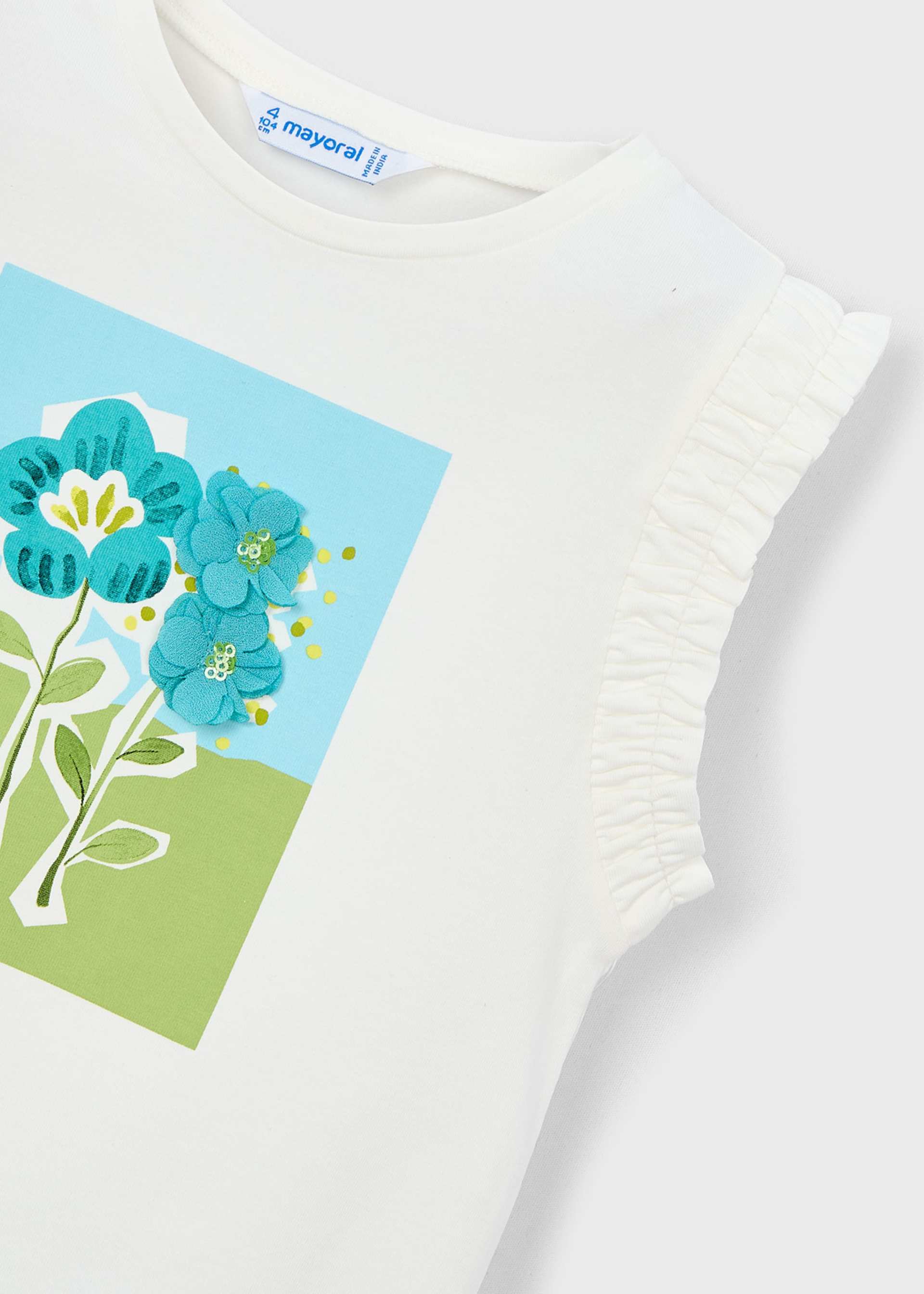 T-shirt fleurs fille