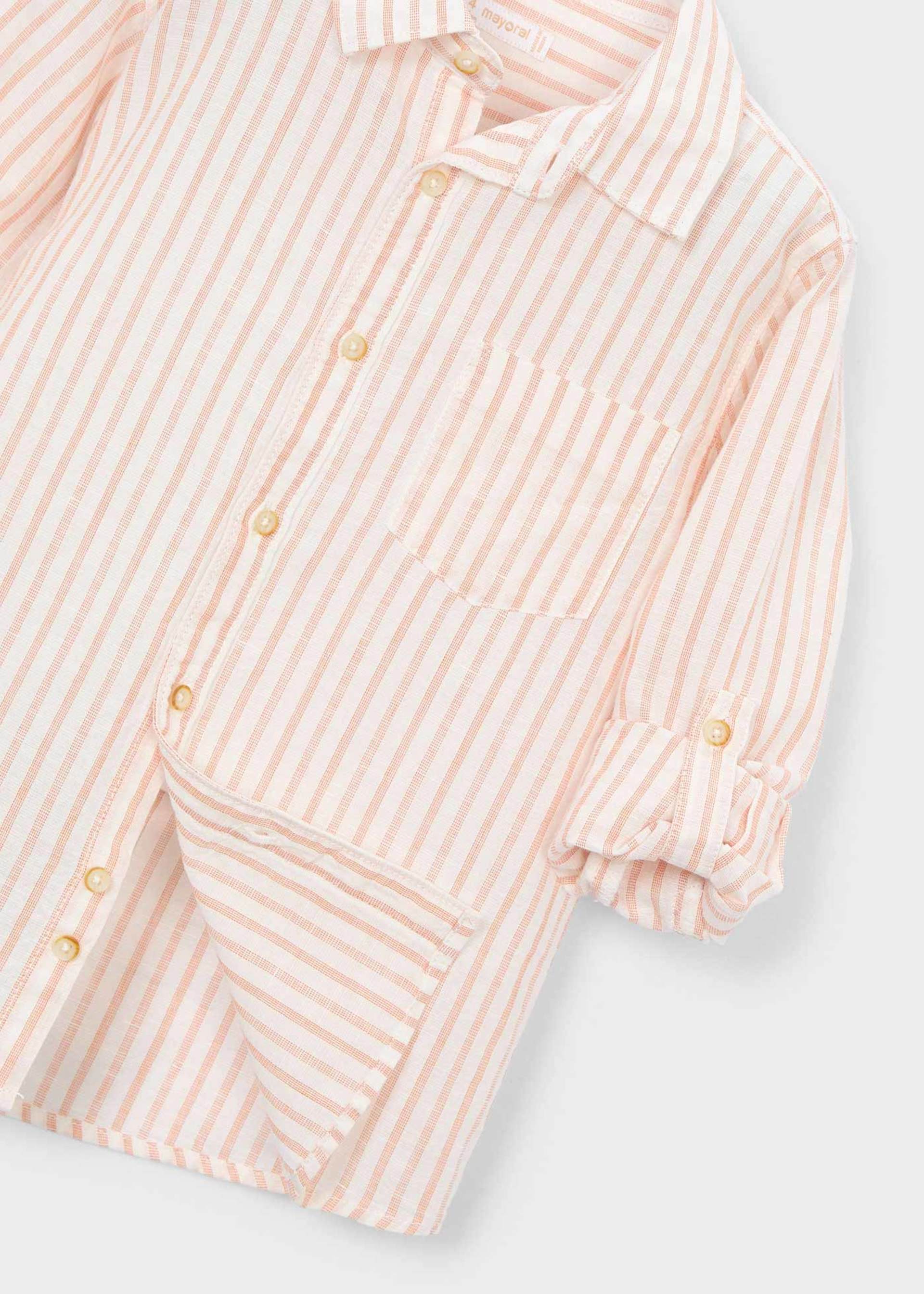 Long-sleeved linen shirt for children
