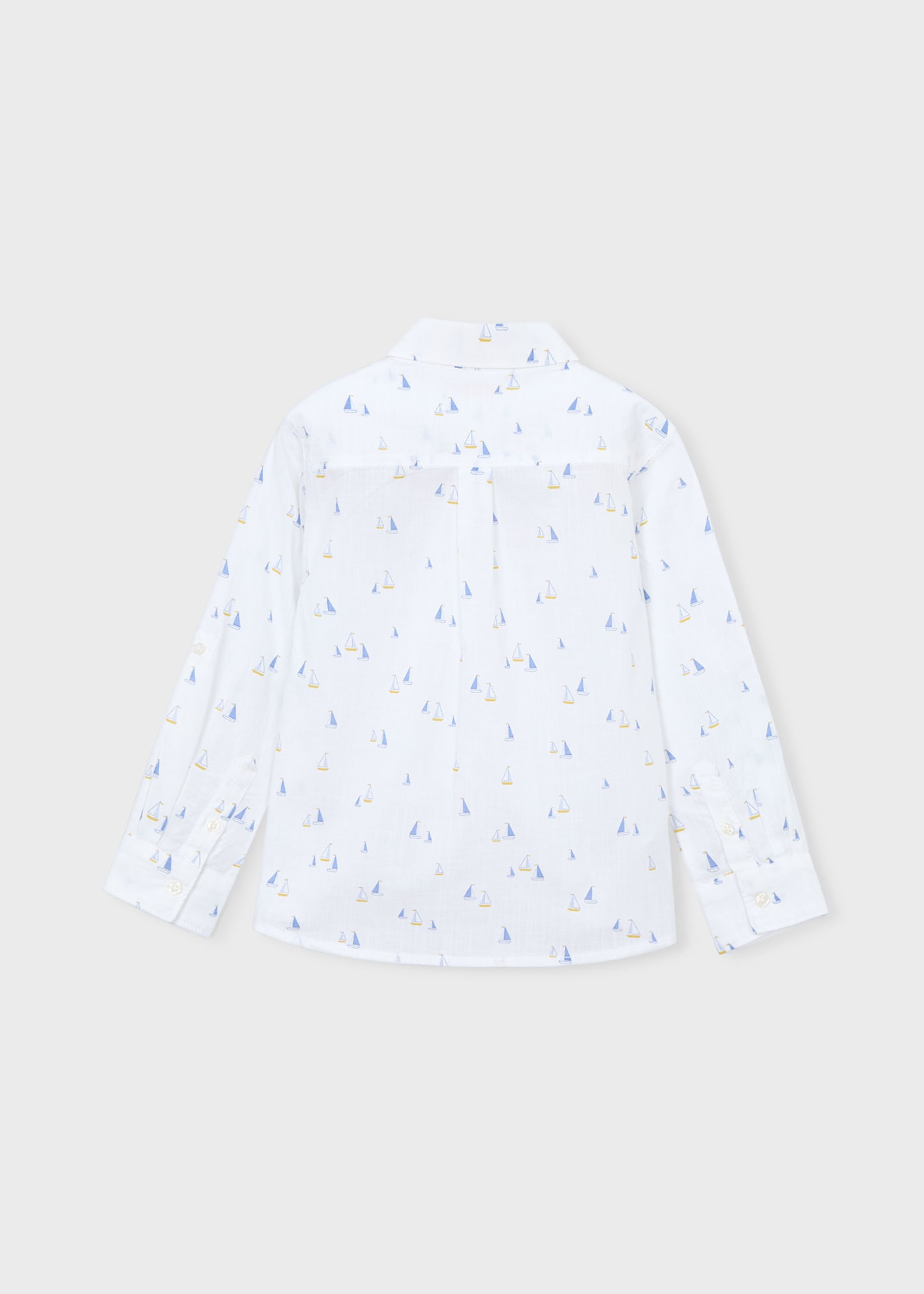 Long-sleeved linen shirt for children