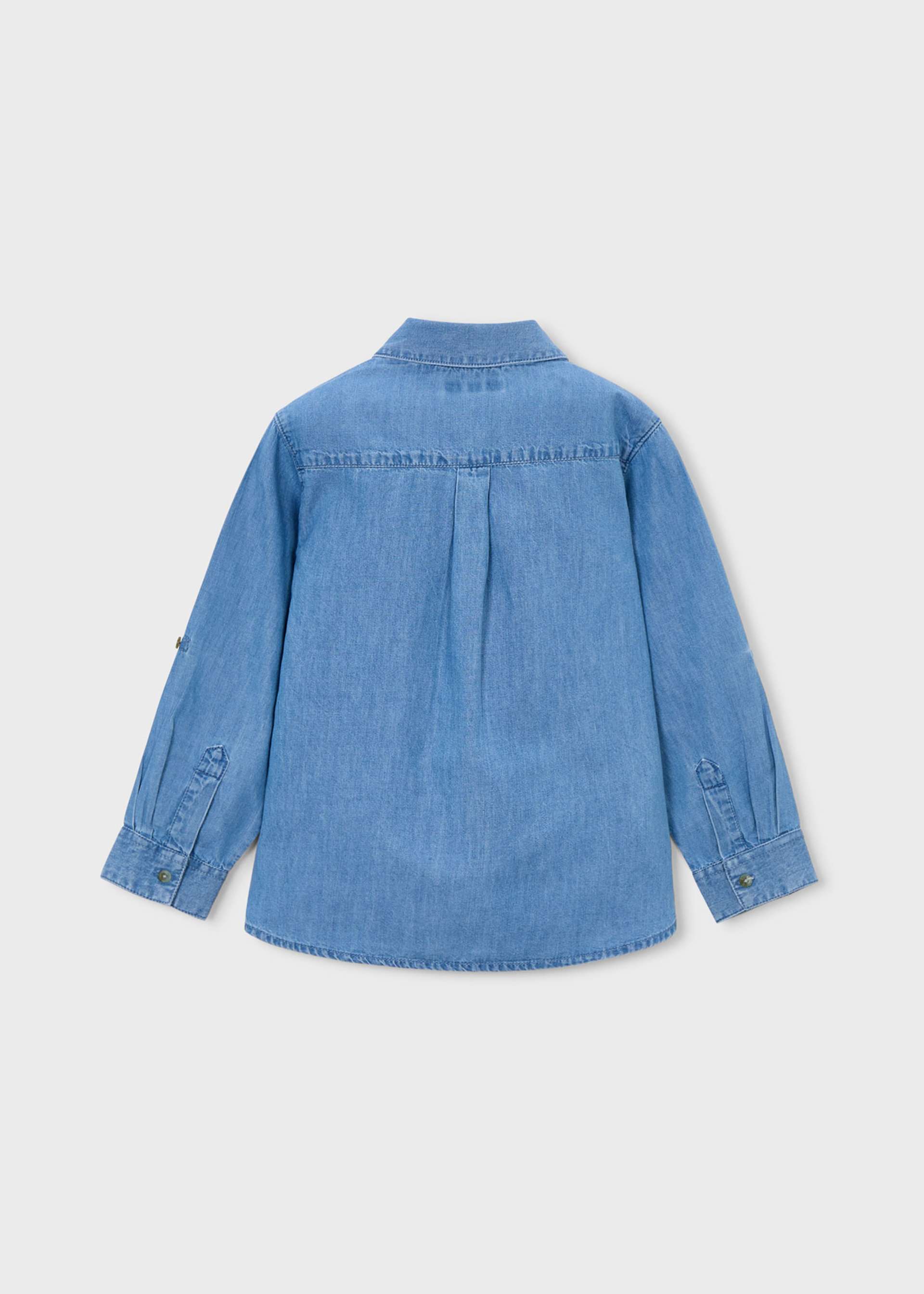 Chemise à manches longues en denim garçon