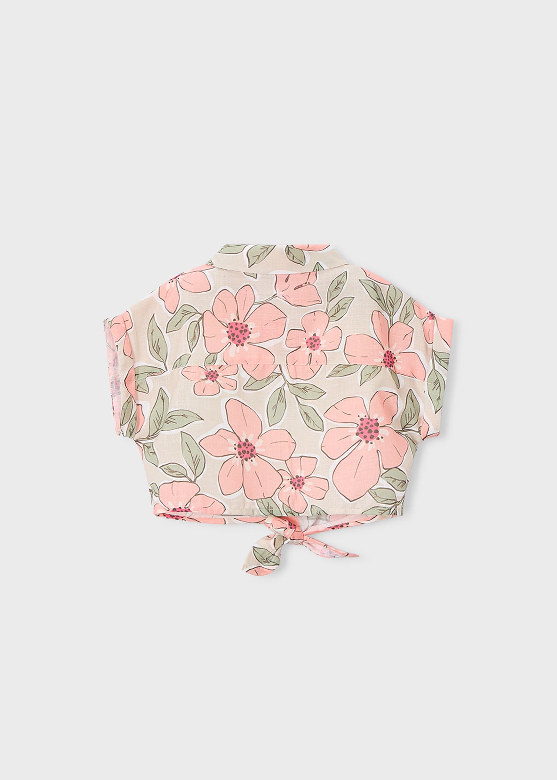 Blusa estampada con top niña