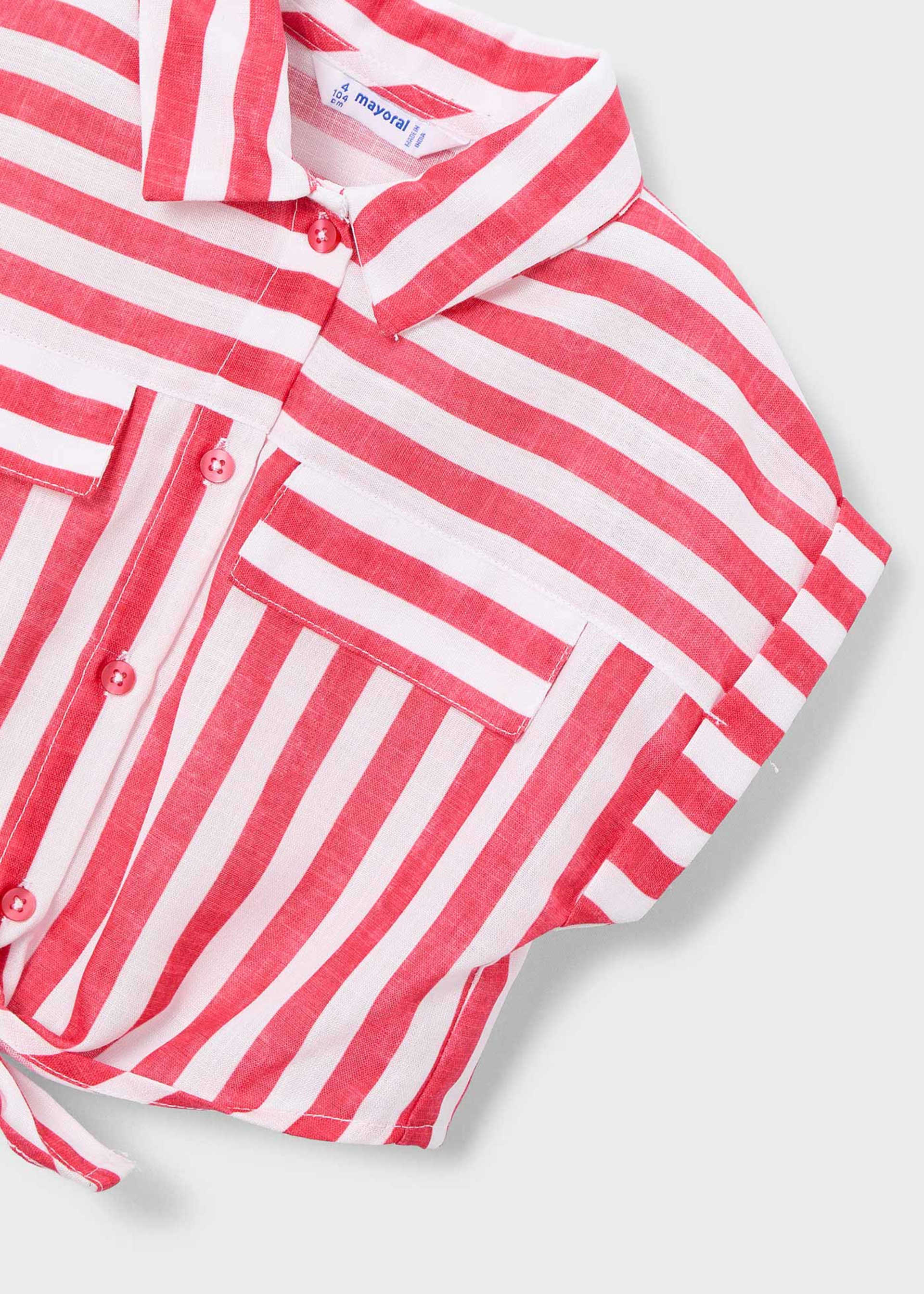 Girl Printed Shirt with Top