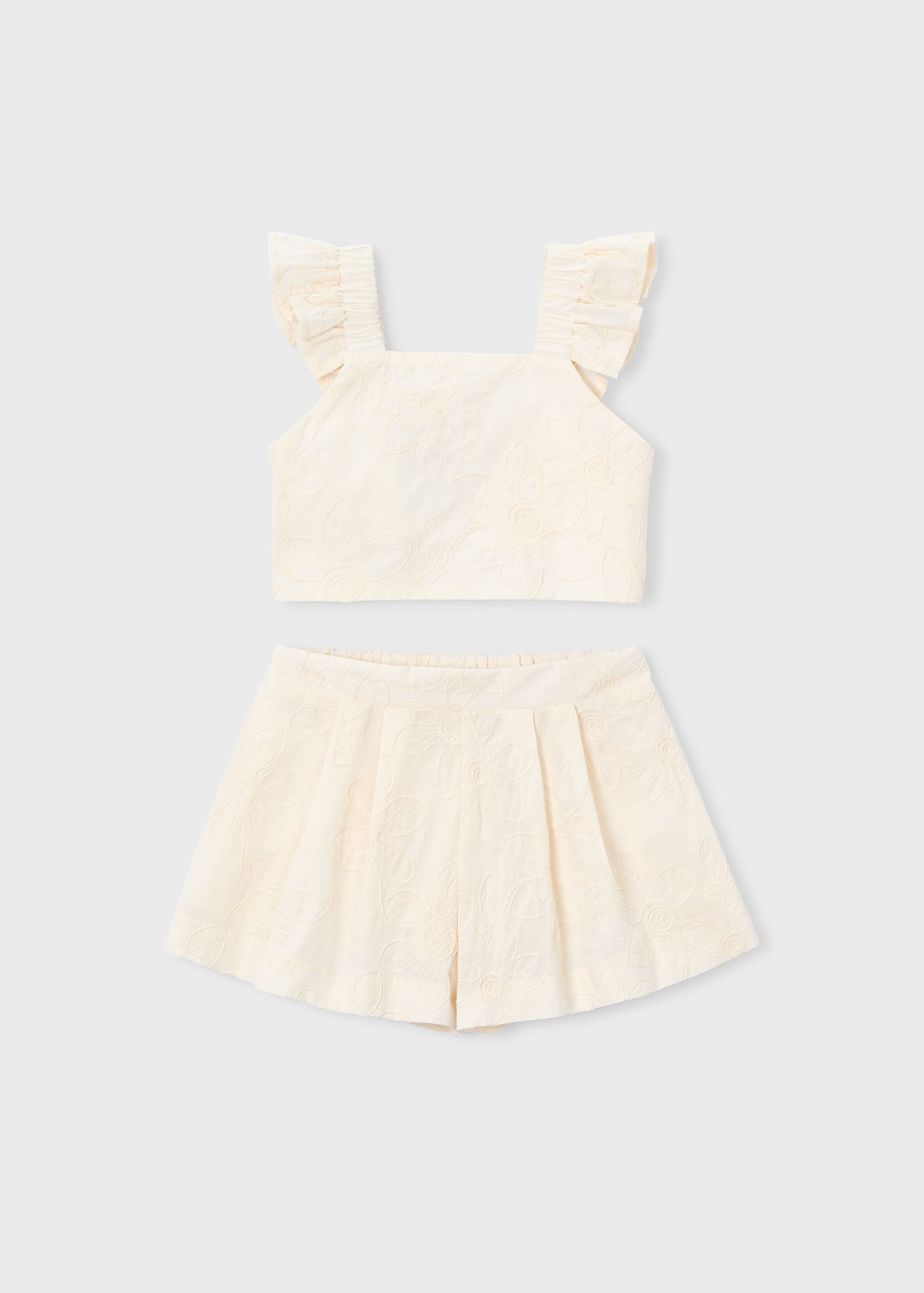 Elegante Bermudashorts und Rüschen-Top Mädchen