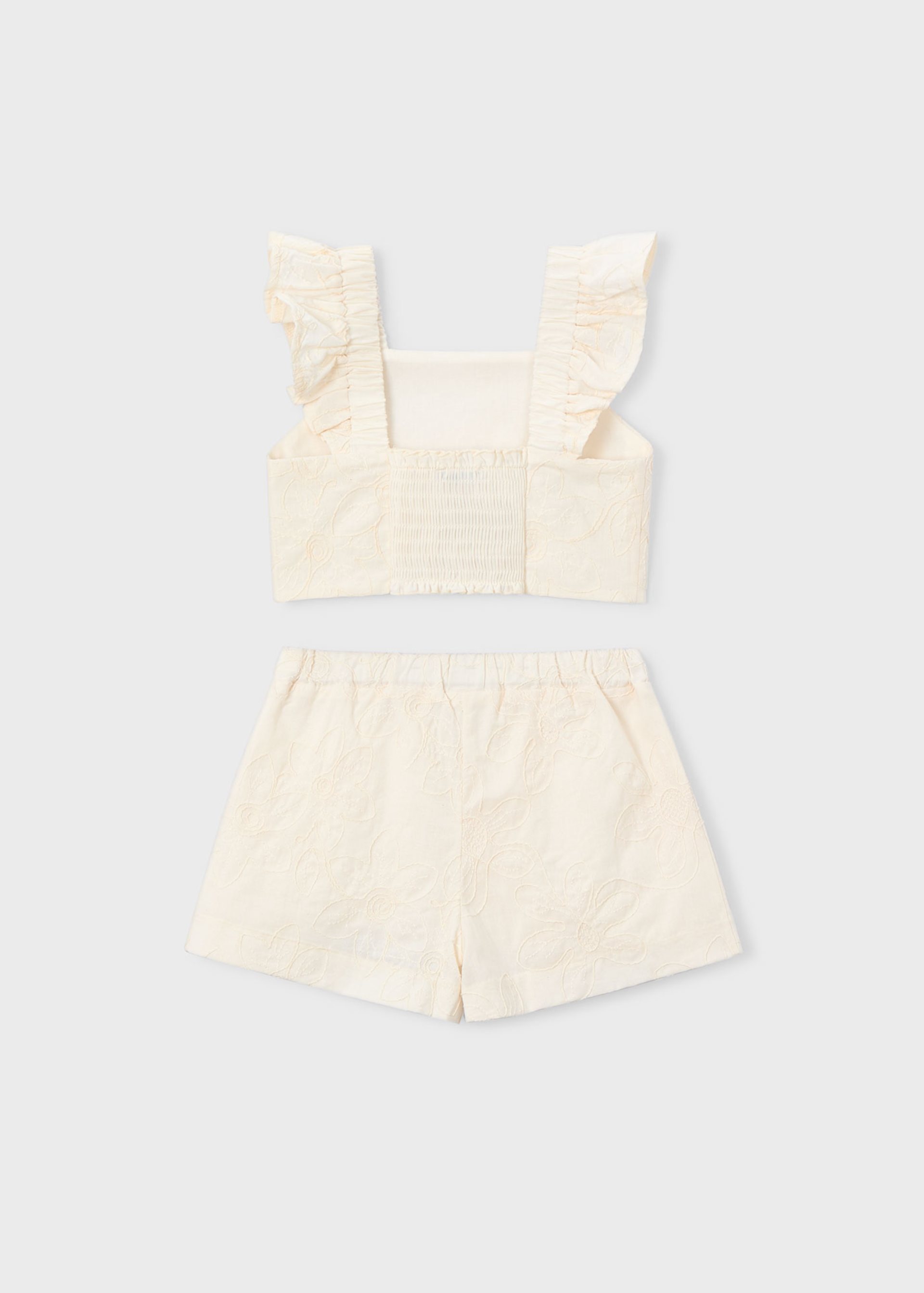 Girl Shorts and Ruffled Top Set