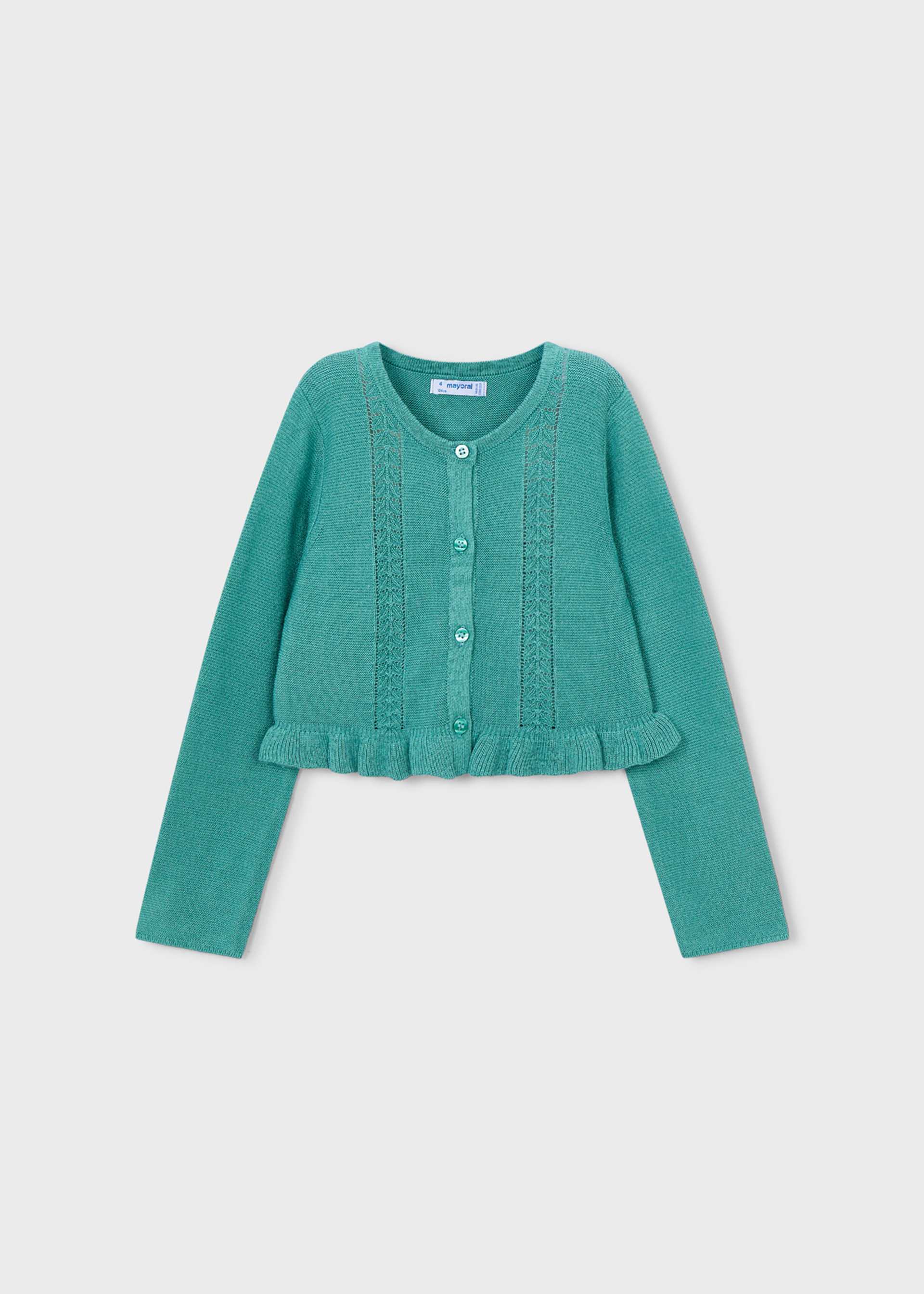 Maglia Mayoral Per Bambino Collezione Primavera/Estate - Menta, Taglia 0-1 Mese, Modello 25-01556-015