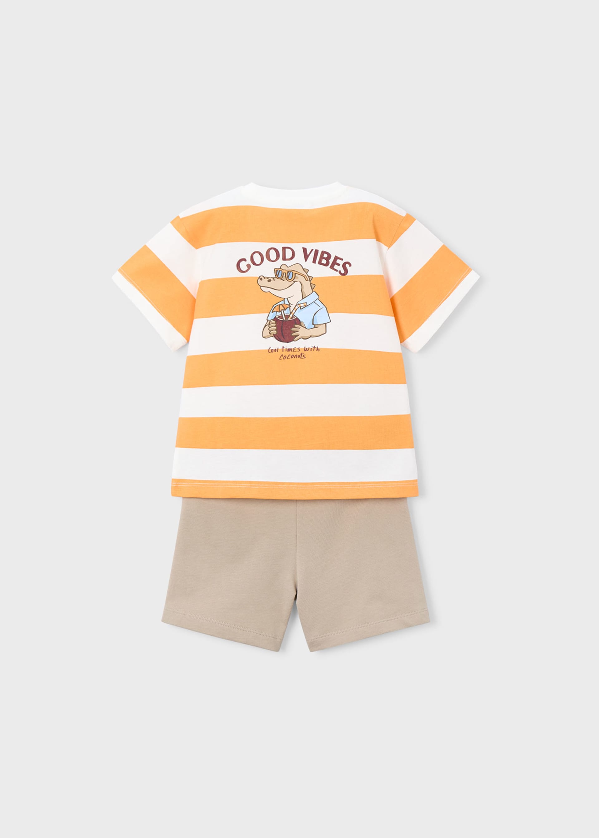 Boy Shorts and Striped T-shirt Set