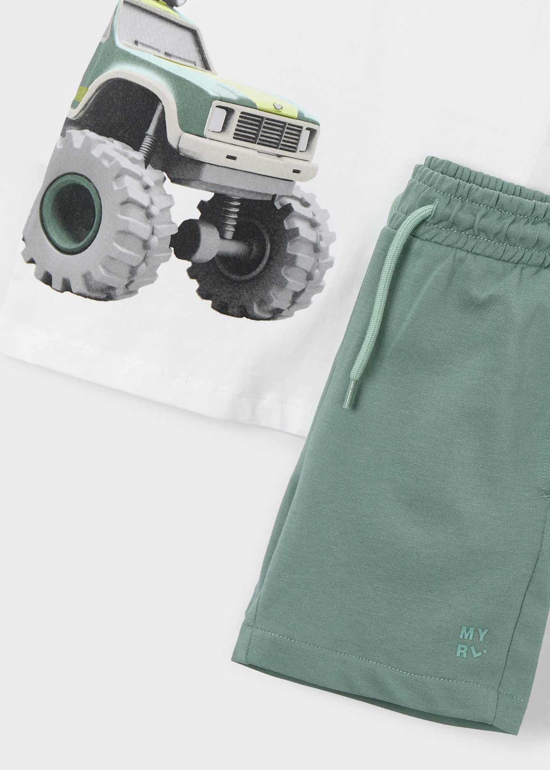 Set pantaloni si tricou baiat