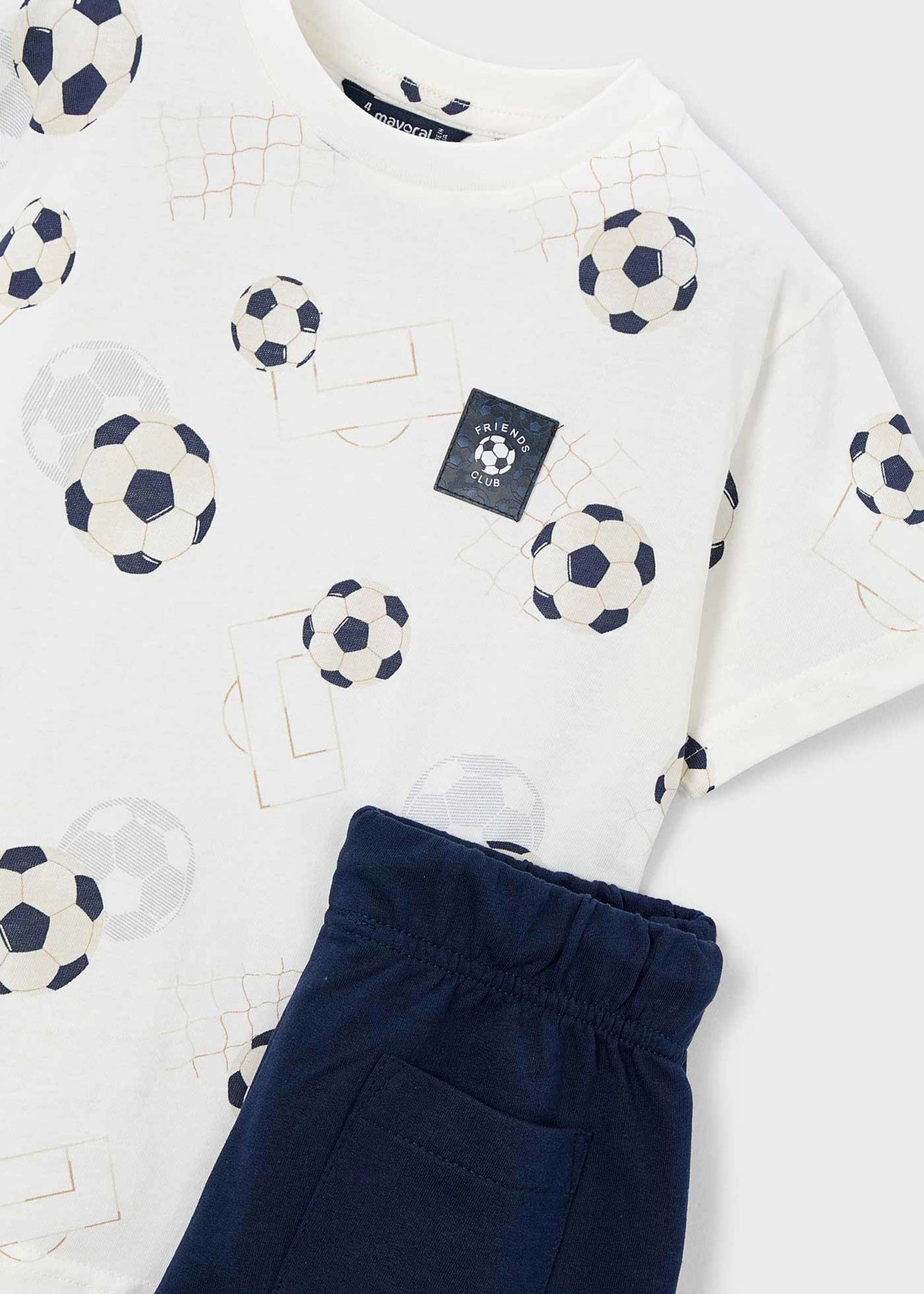 Boy Shorts and Printed T-shirt Set