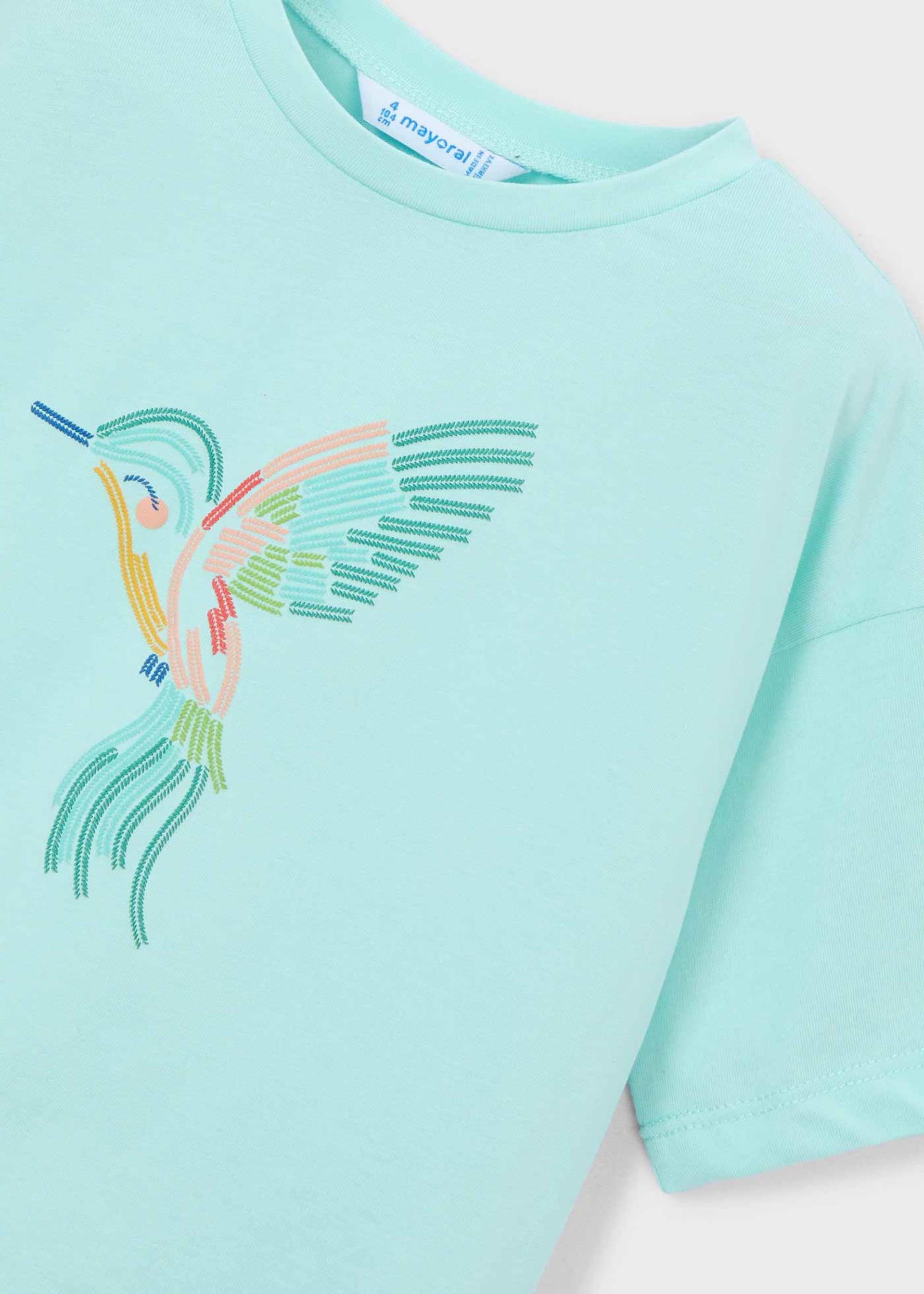 Girl's drop shoulder T-shirt