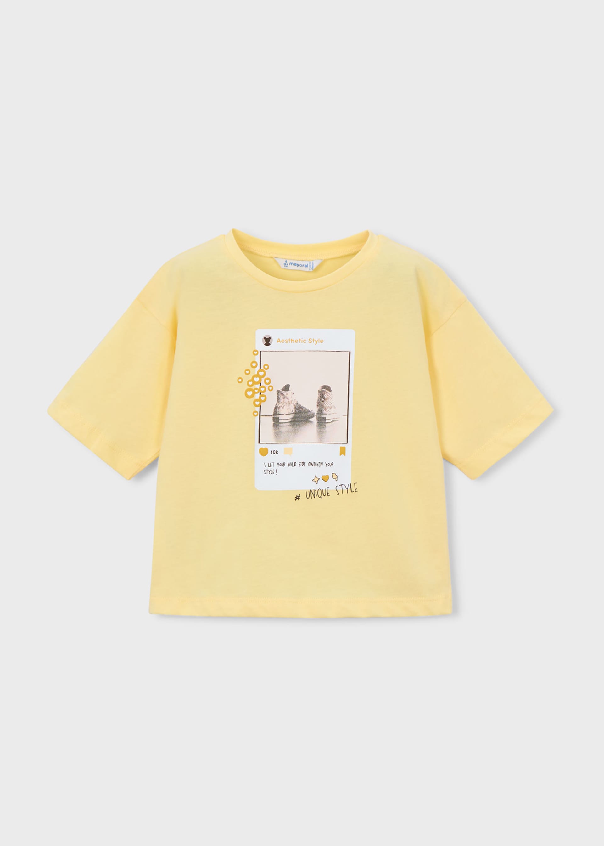 Maglietta oversize bambina