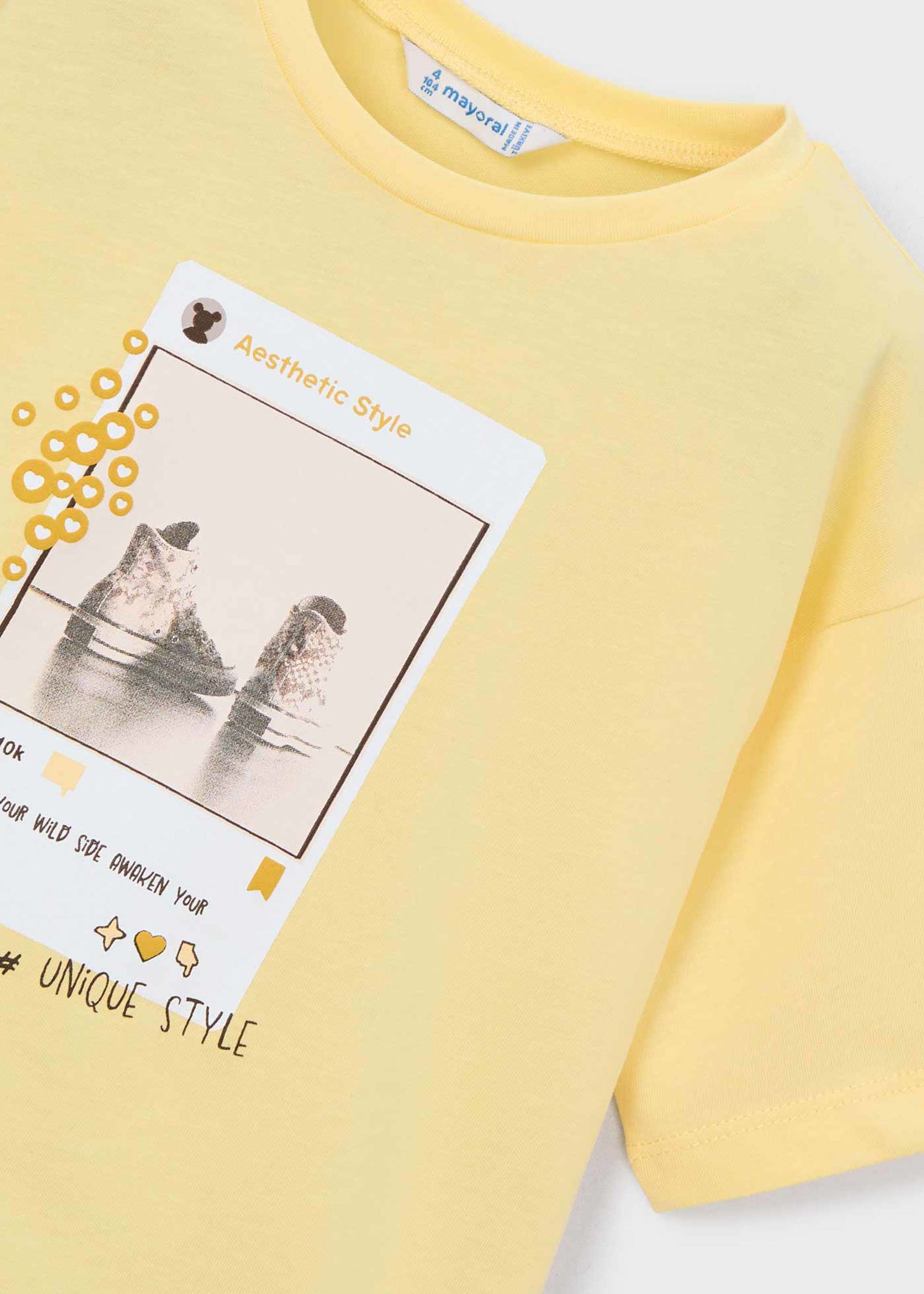 T-Shirt Drop-Shoulder Mädchen