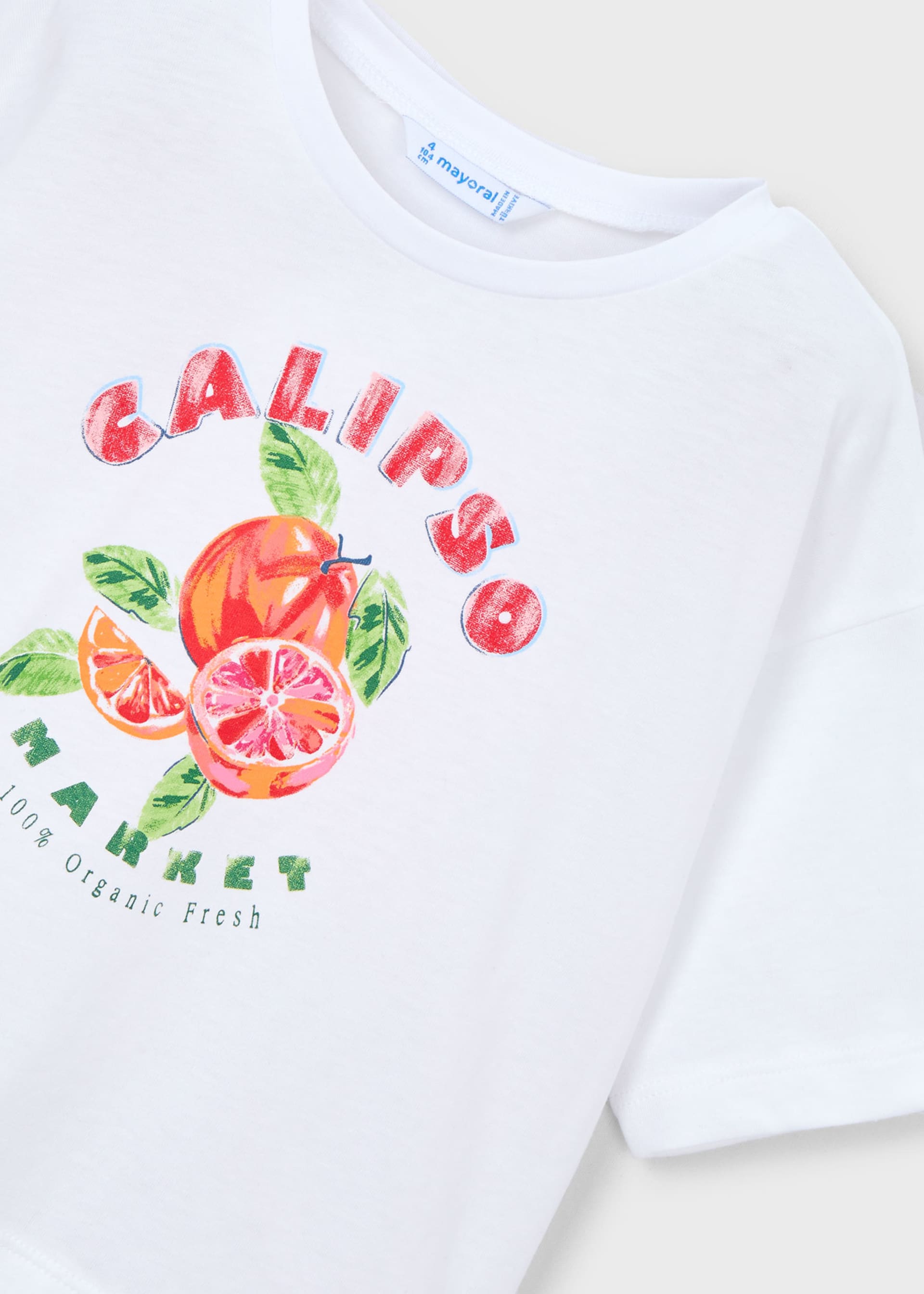 Girl's drop shoulder T-shirt