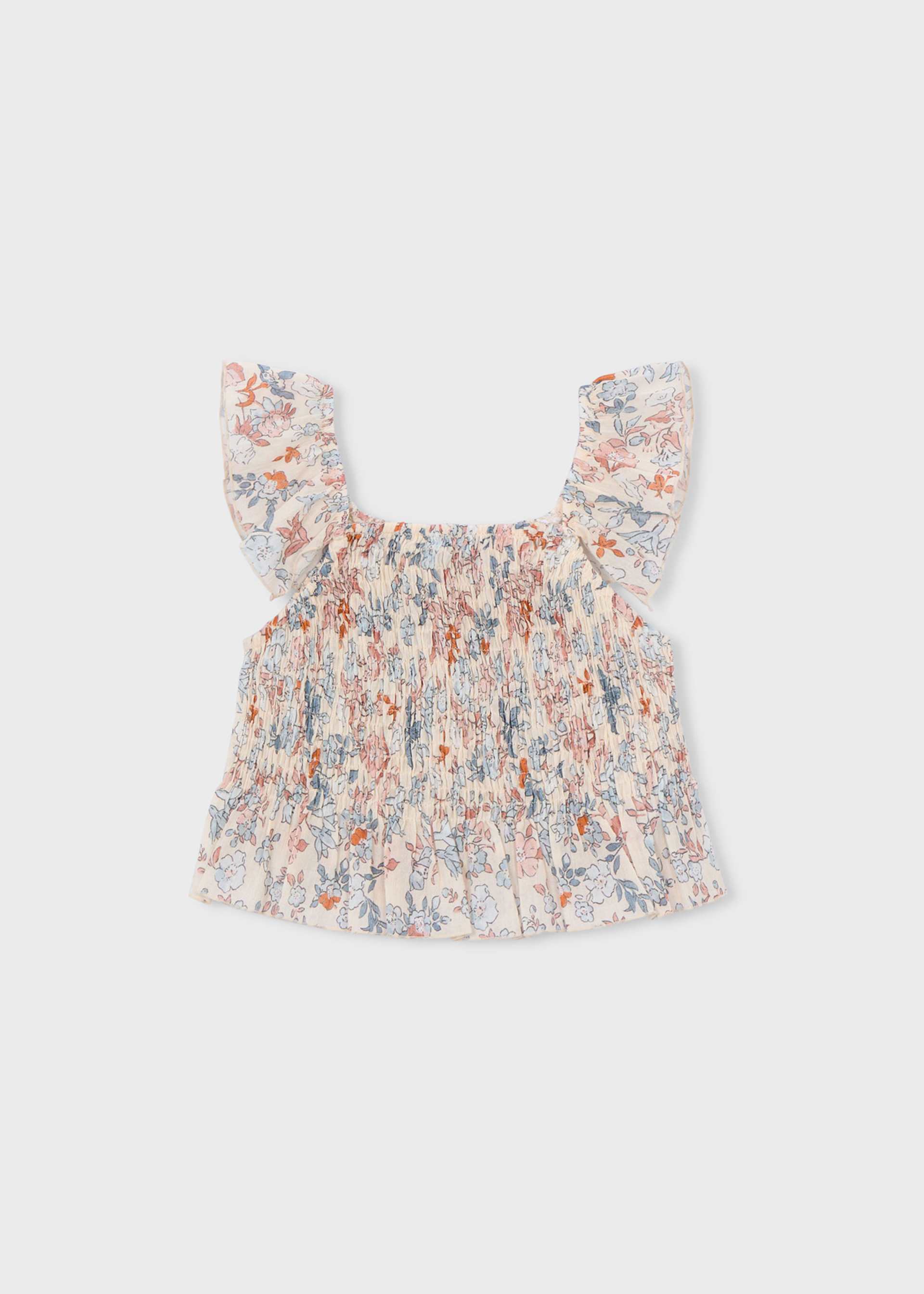 Girl Printed Bambula Top