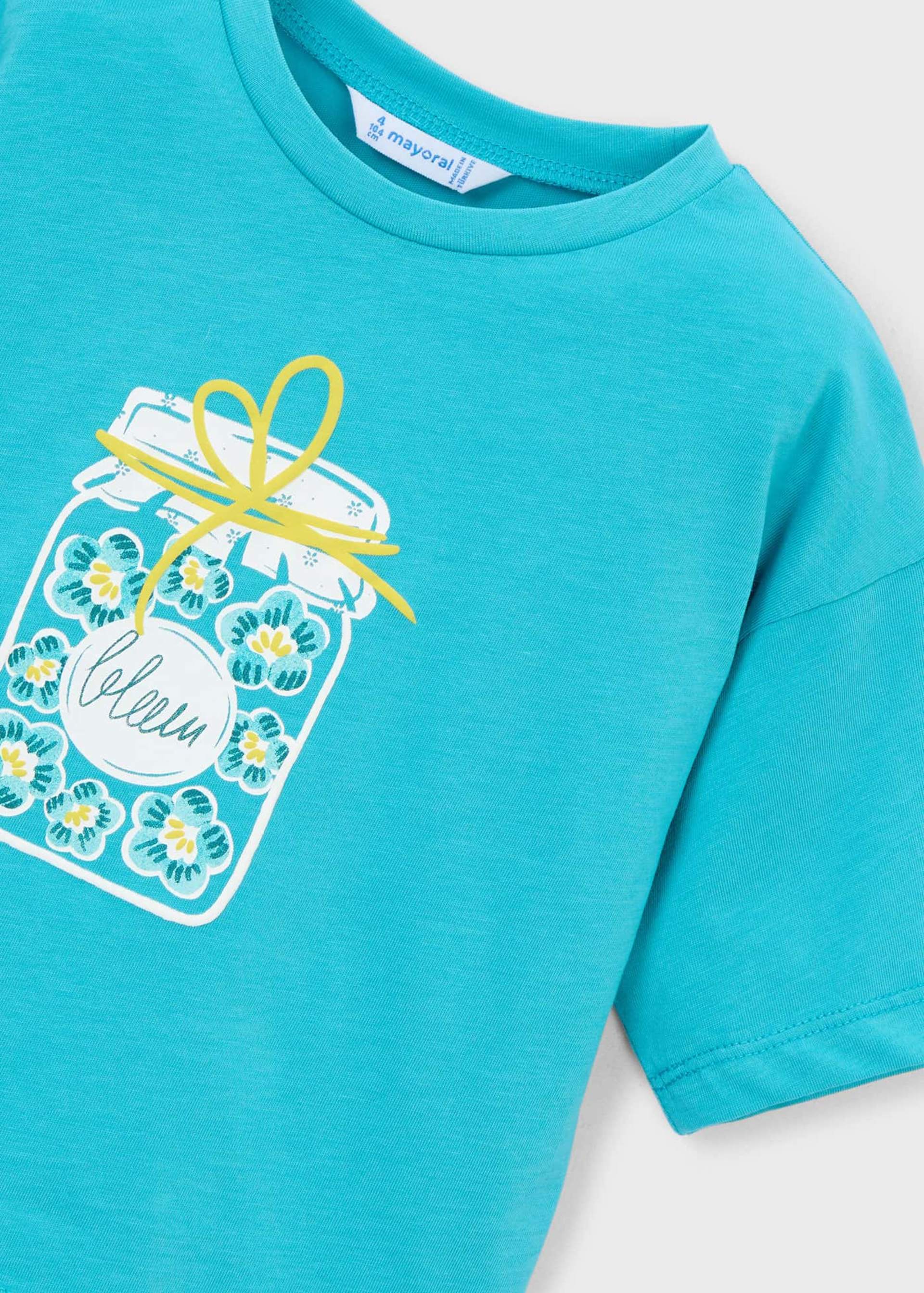 Playera hombro caído niña