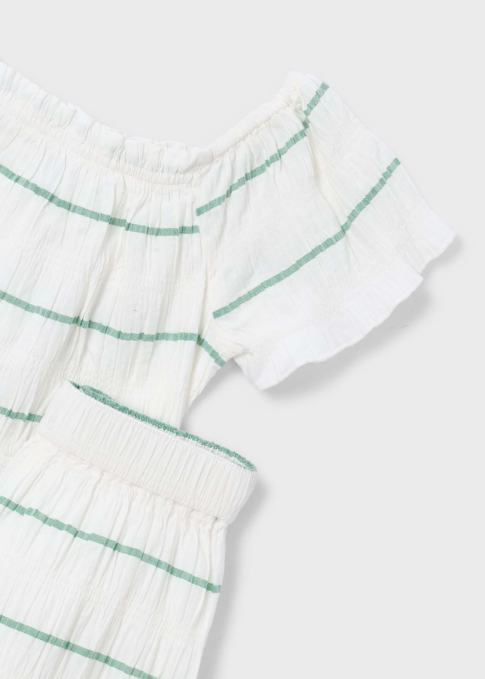 Girls' striped pants and top set