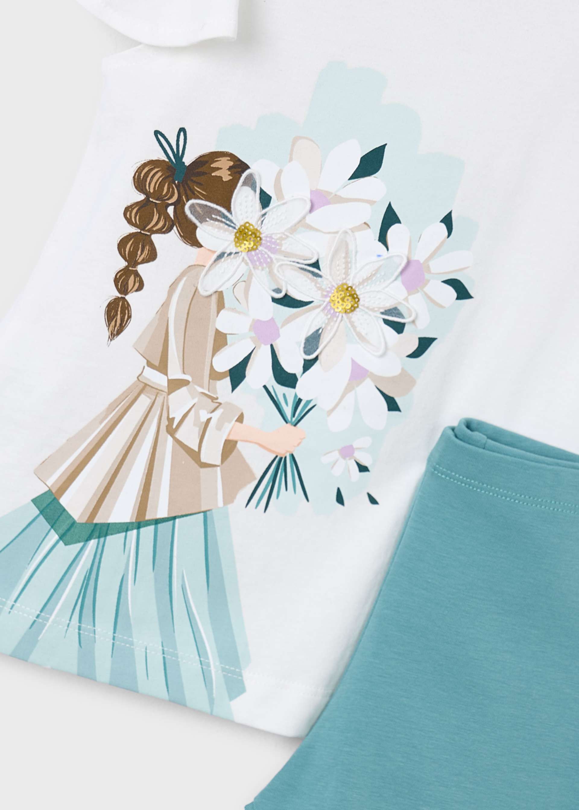 Set Leggings und T-Shirt Puppe Mädchen