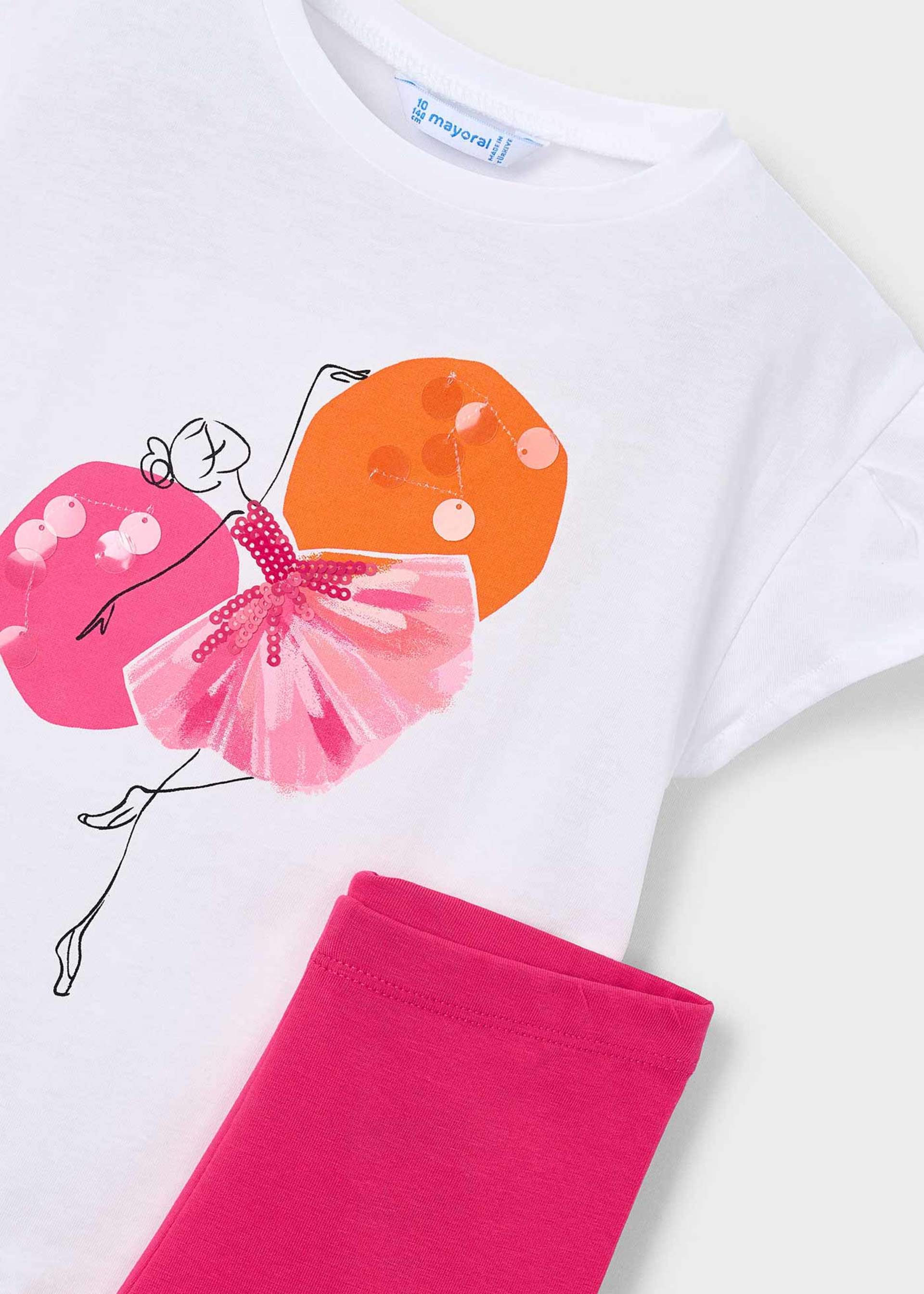 Girl Leggings and T-shirt Set