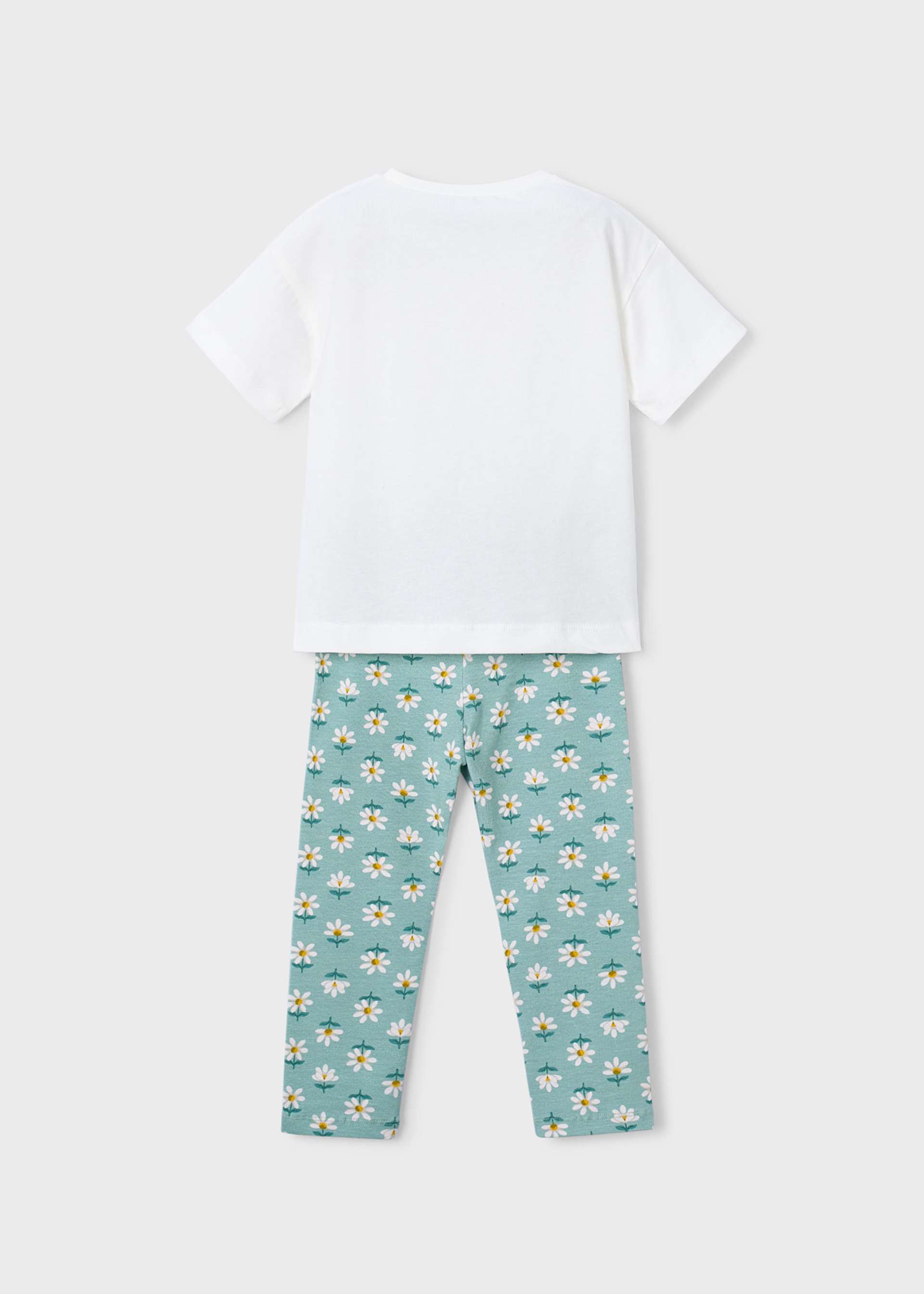 Girl Printed Leggings and T-shirt Set