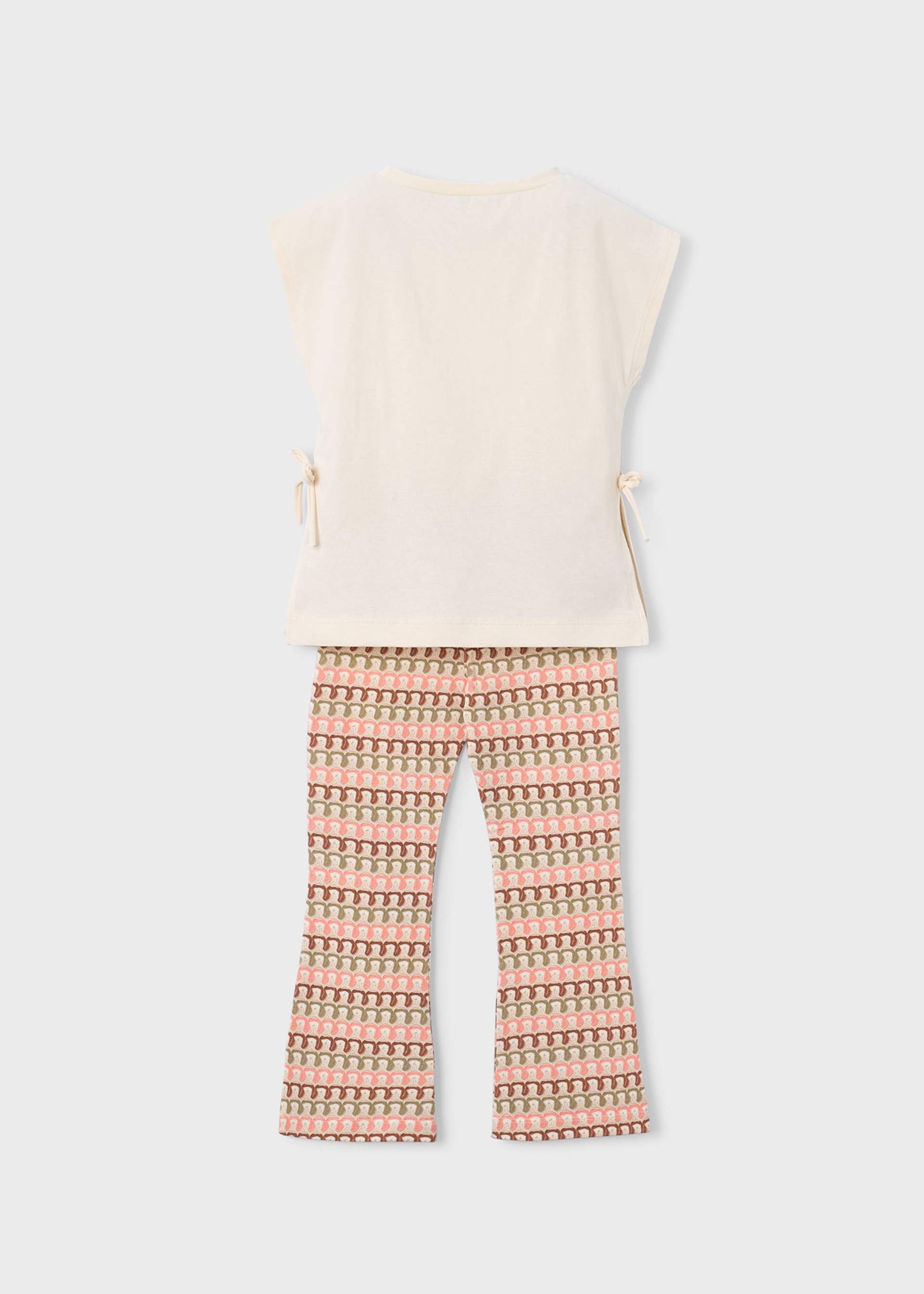 Ensemble legging flare et t-shirt fille