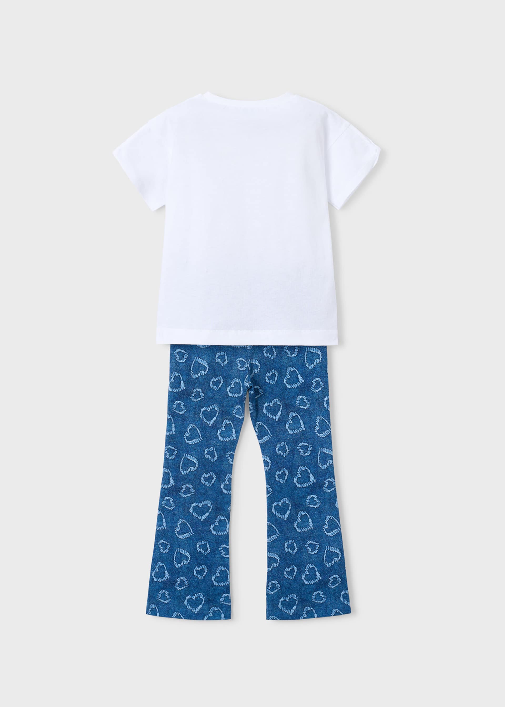 Set Leggings gemustert und T-Shirt Mädchen